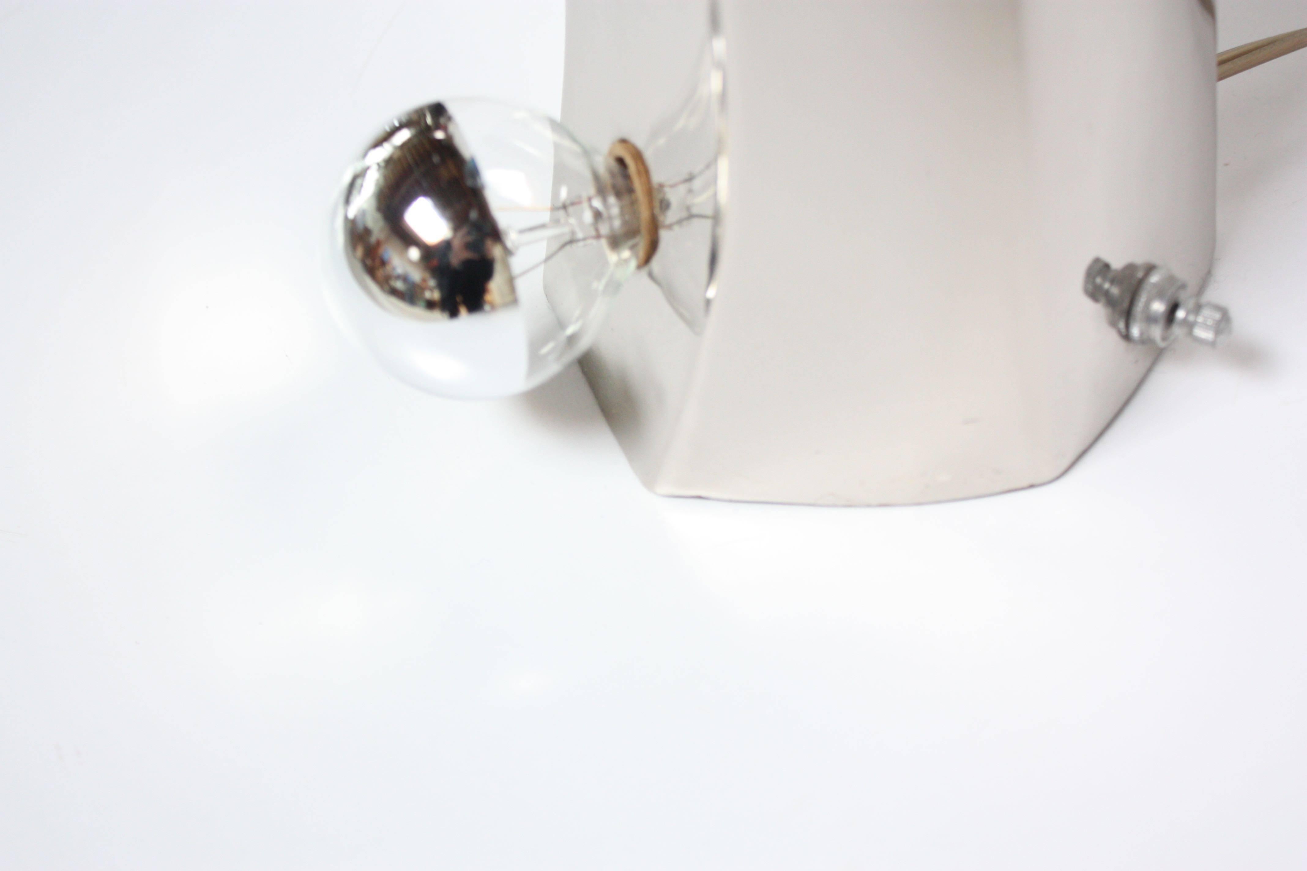 Mid-Century Modern Polished Chrome Free-Form Table Lamps 3