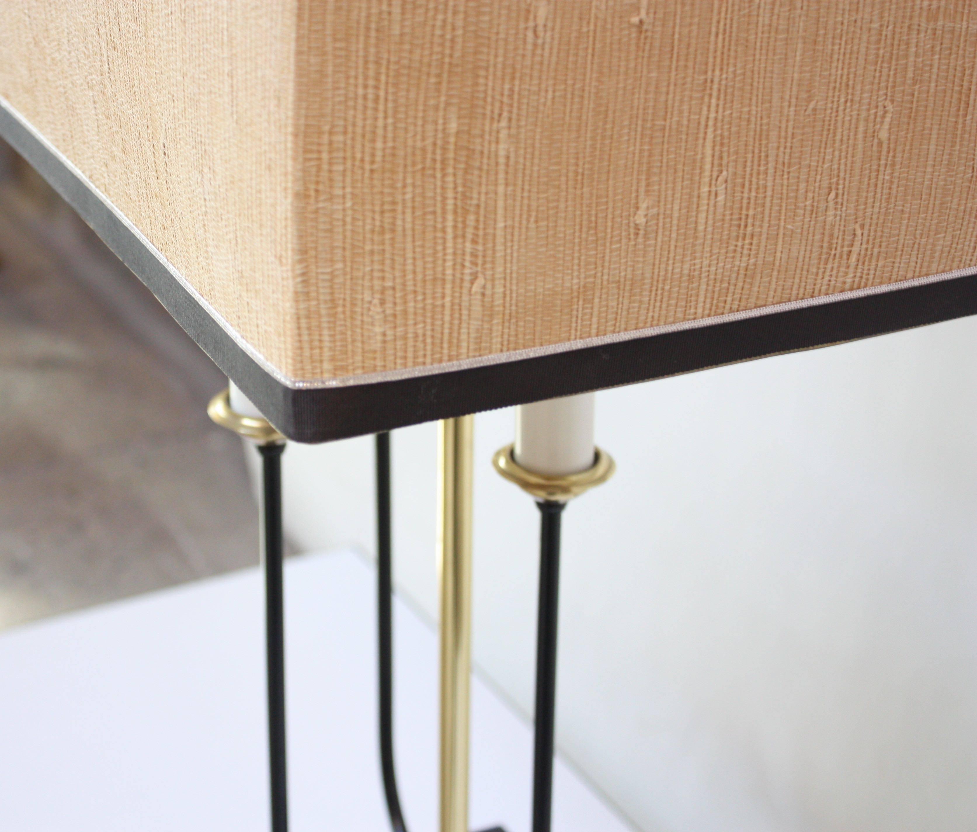 Aluminum Mid-Century Bouillotte-Style Table Lamp After Tommi Parzinger