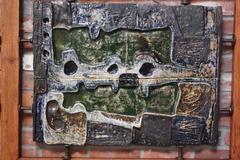 Monumental Mounted Polychrome Stoneware Panels by Mario Ferreira Da Silva