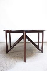 Niels Koefoed Elliptical Rosewood Gateleg 'Eva' Dining Table Model #304