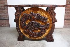 Witko Bar and Stools with Dragon and Seahorse Decoration