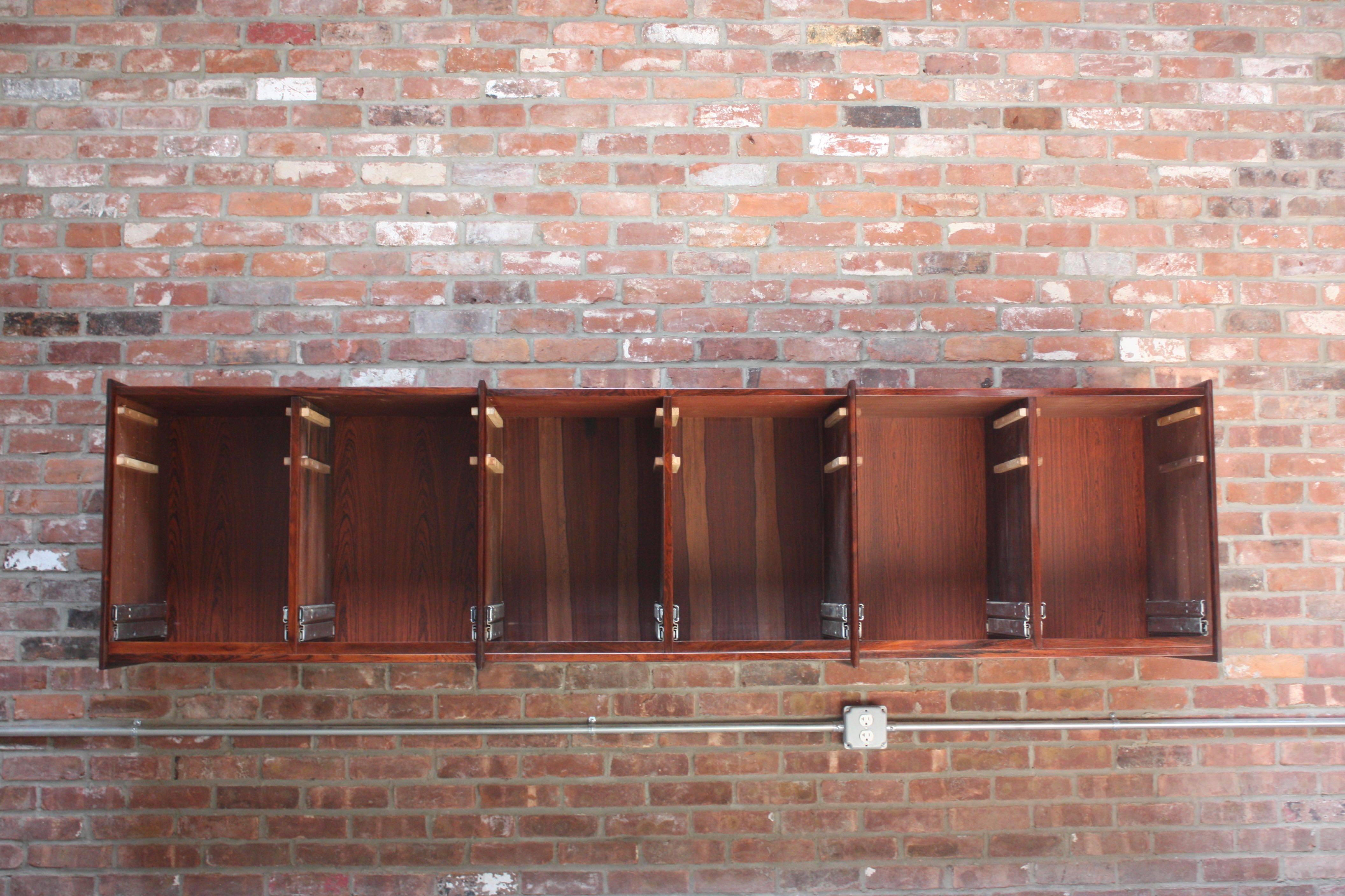Monumental Scandinavian Modern Rosewood Floating Credenza by Ib Juul Christensen In Excellent Condition In Brooklyn, NY
