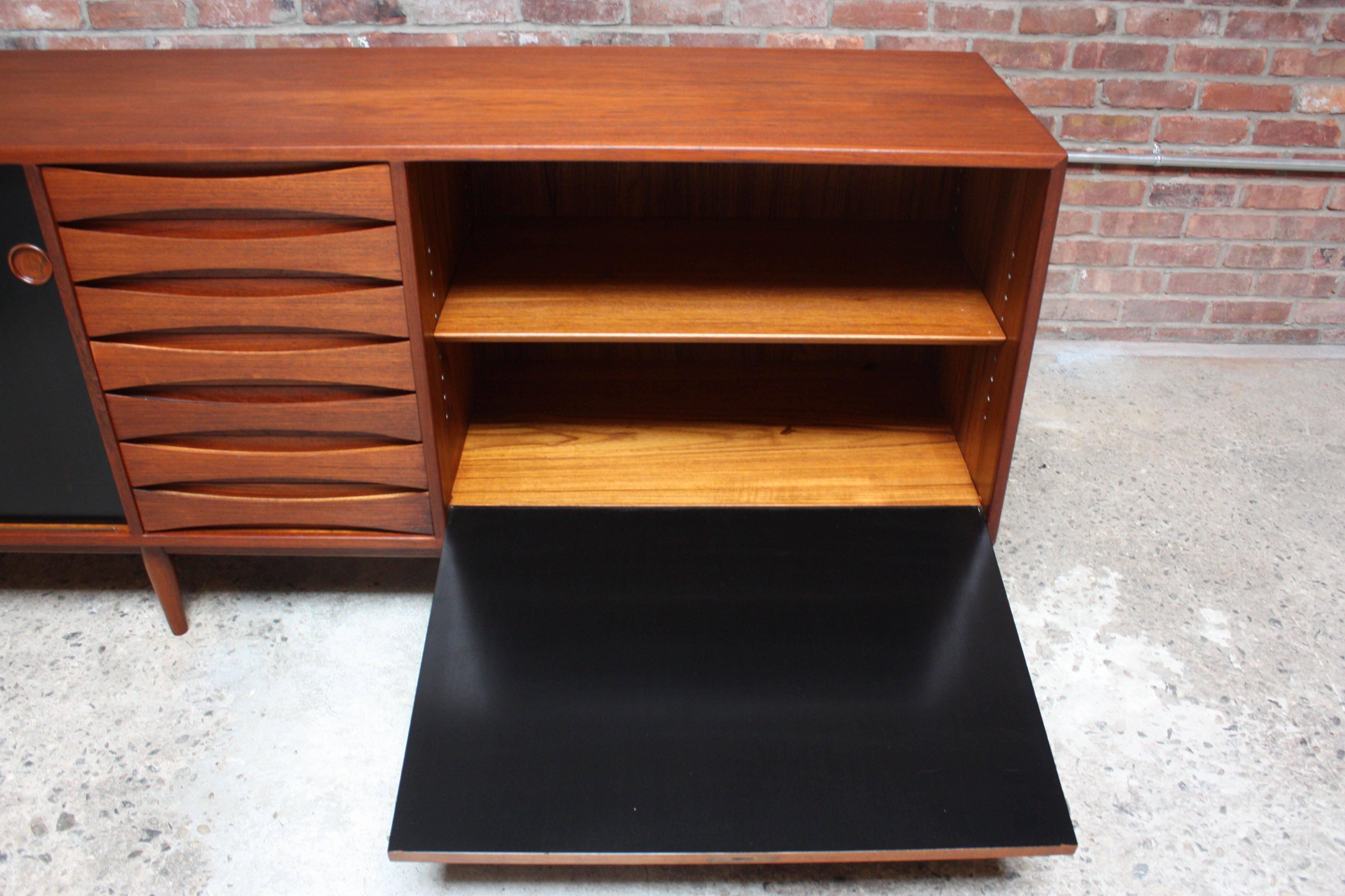 Arne Vodder Teak Credenza with Reversible Doors 3