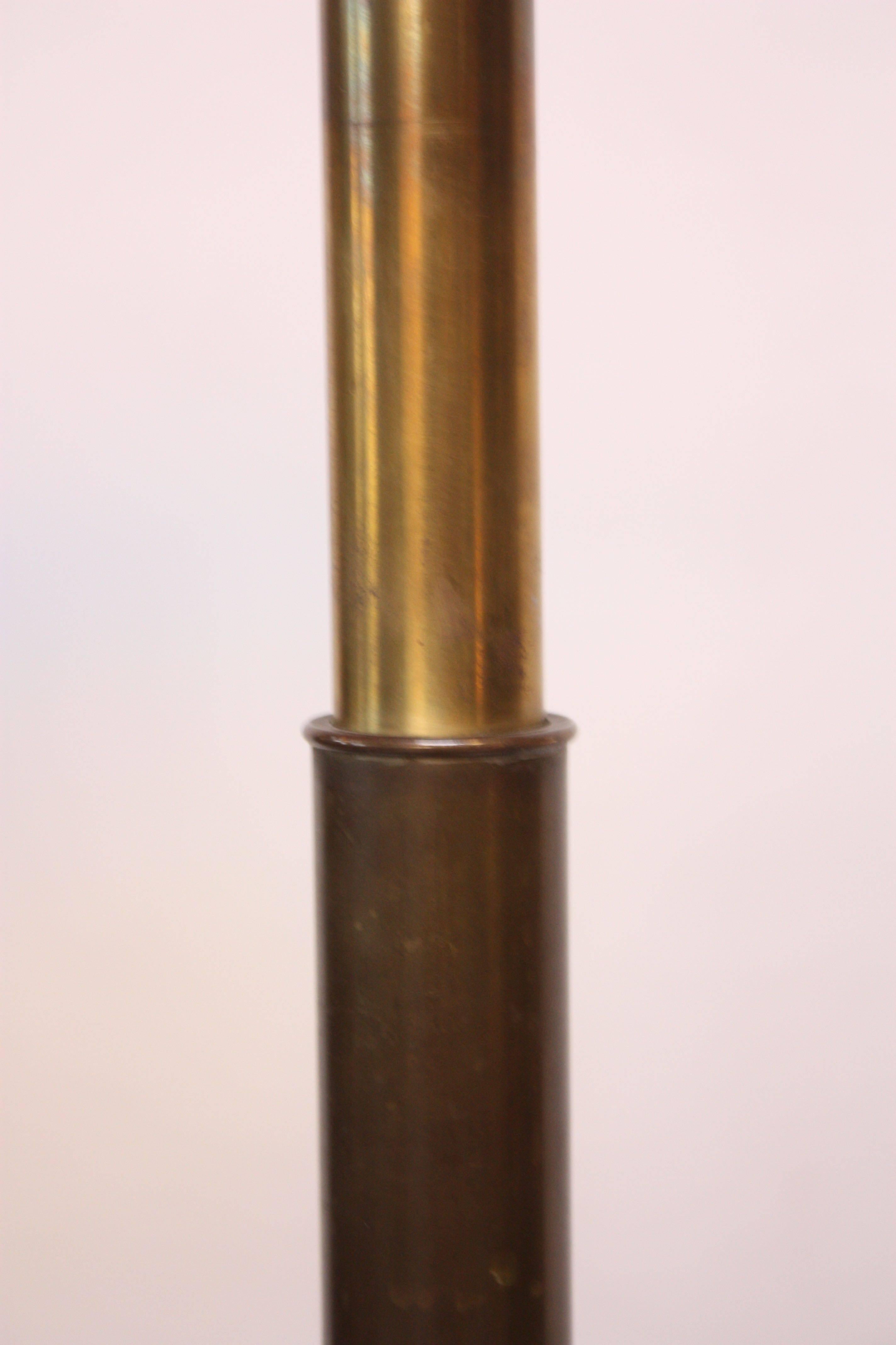 Chapman Patinated Brass Adjustable Floor Lamp 1