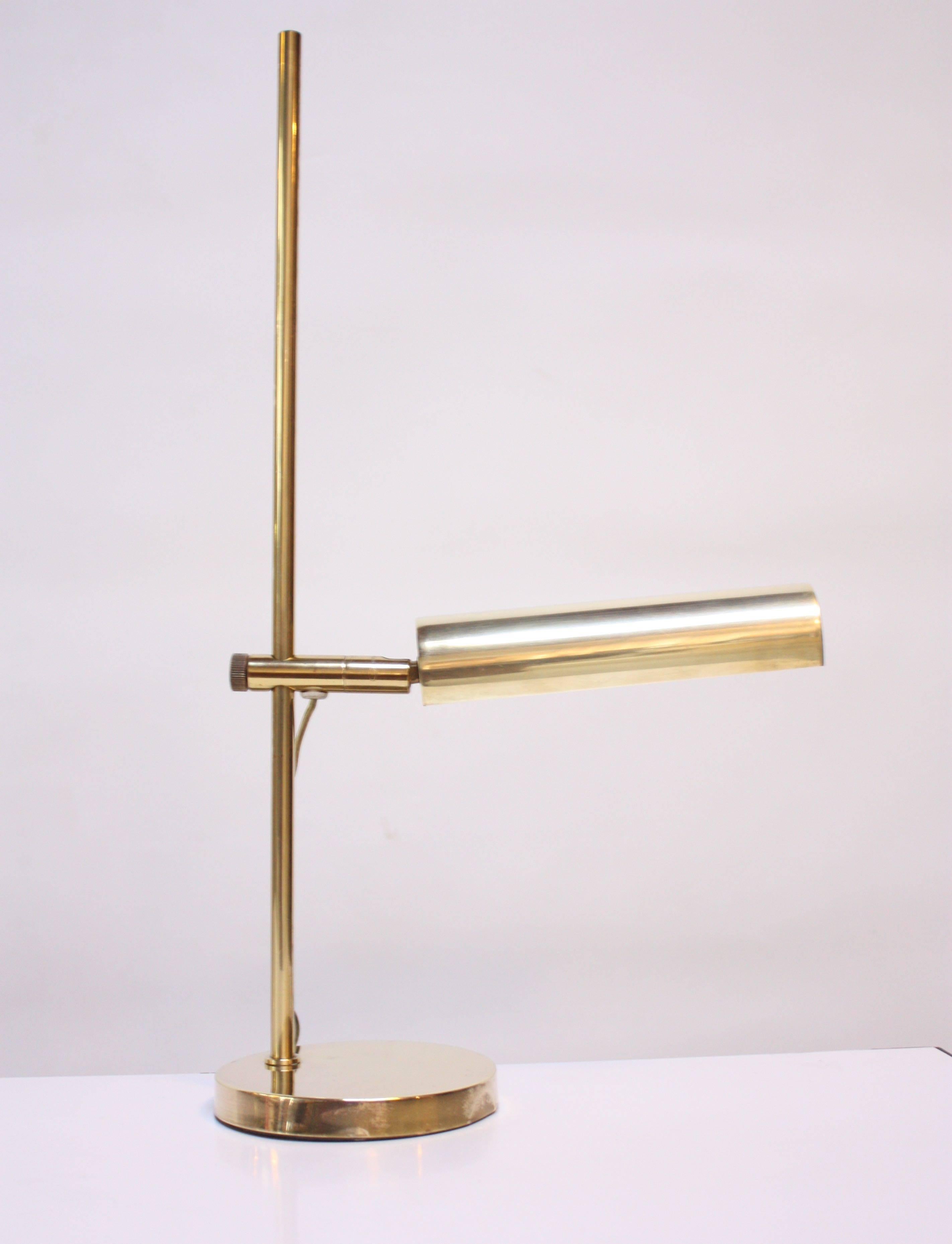American Koch & Lowy Brass Articulating Table Lamp