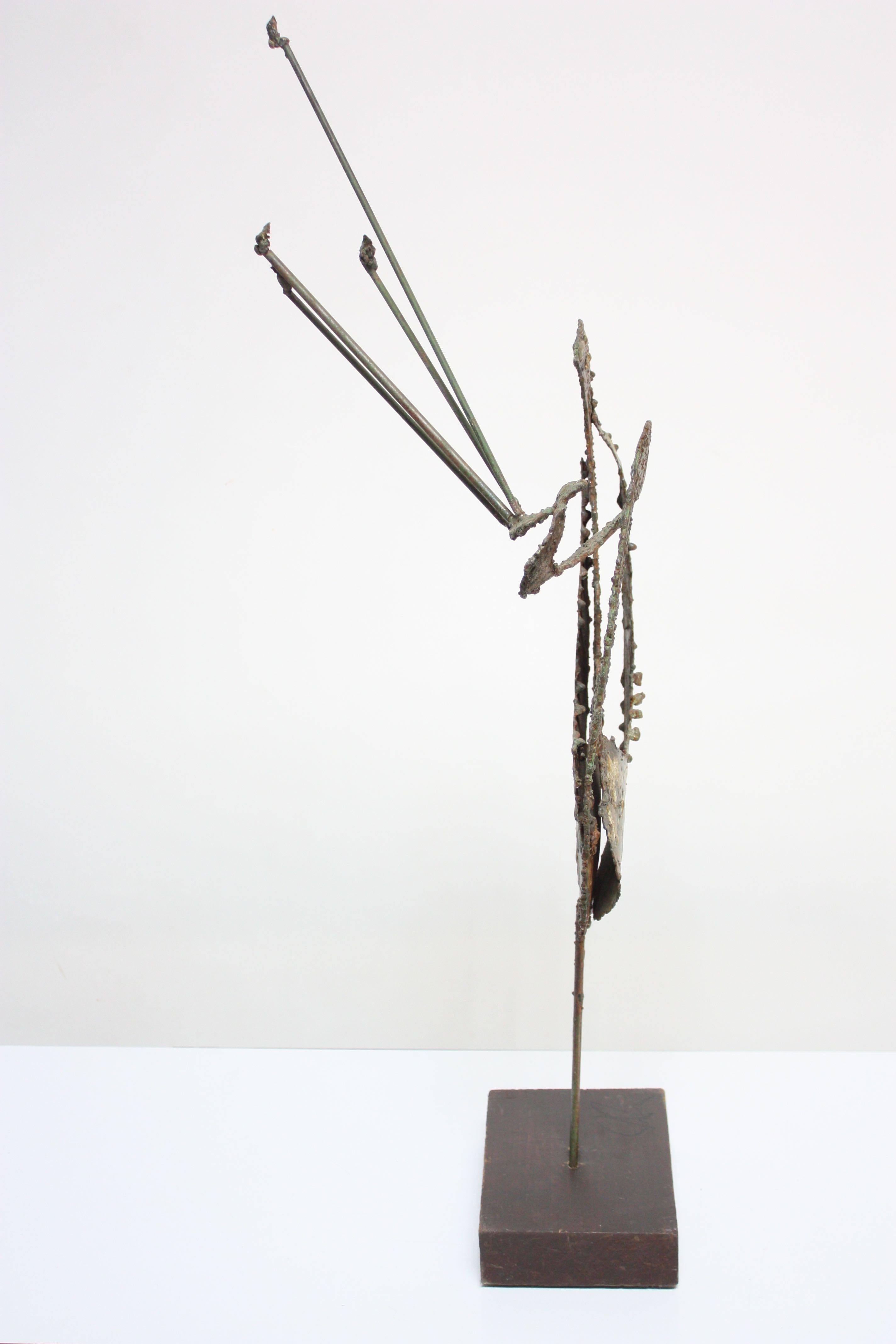 Contemporary James Bearden Abstract Peacock Sculpture