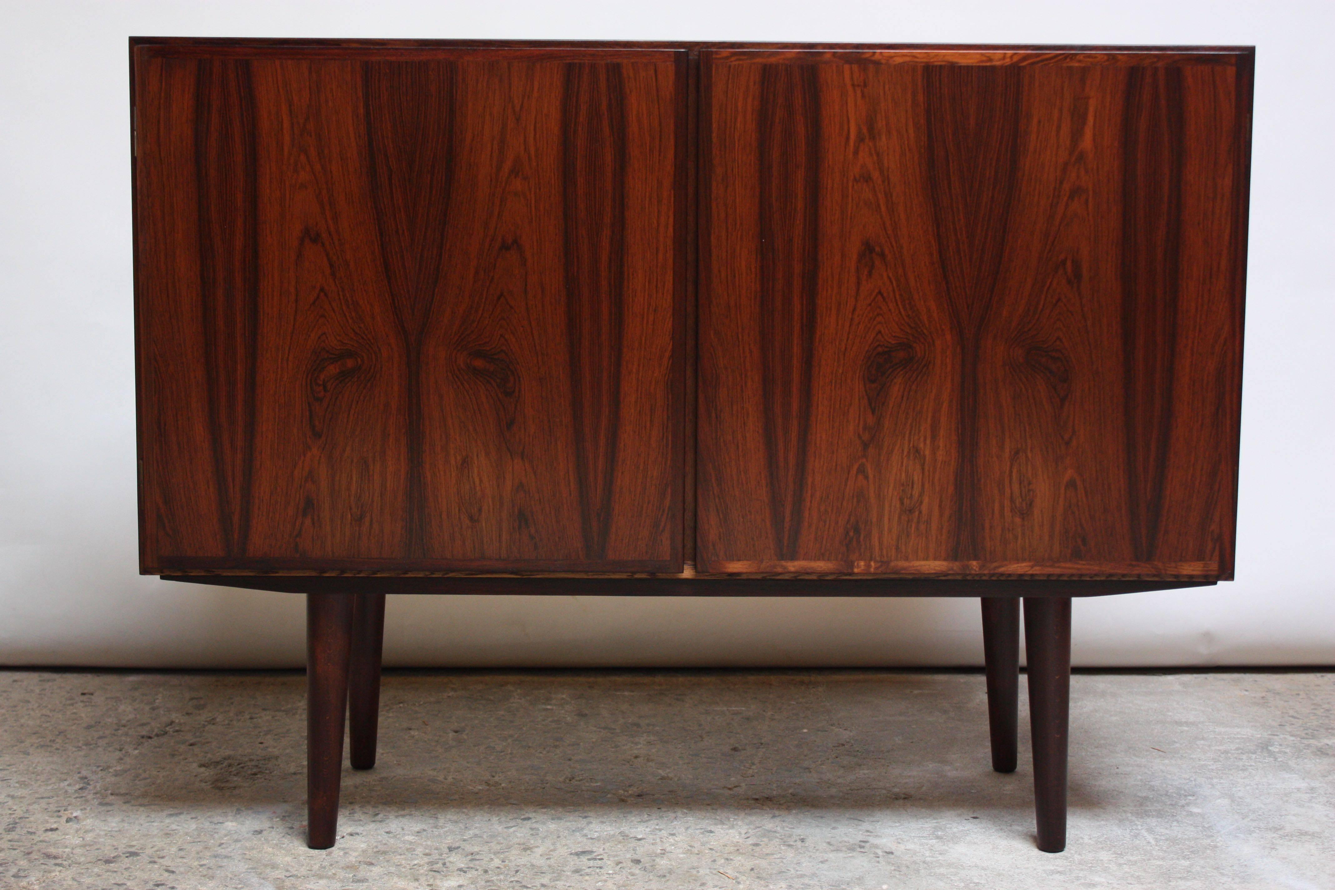 Danish Rosewood Two-Piece Bookcase by Gunni Omann In Good Condition In Brooklyn, NY