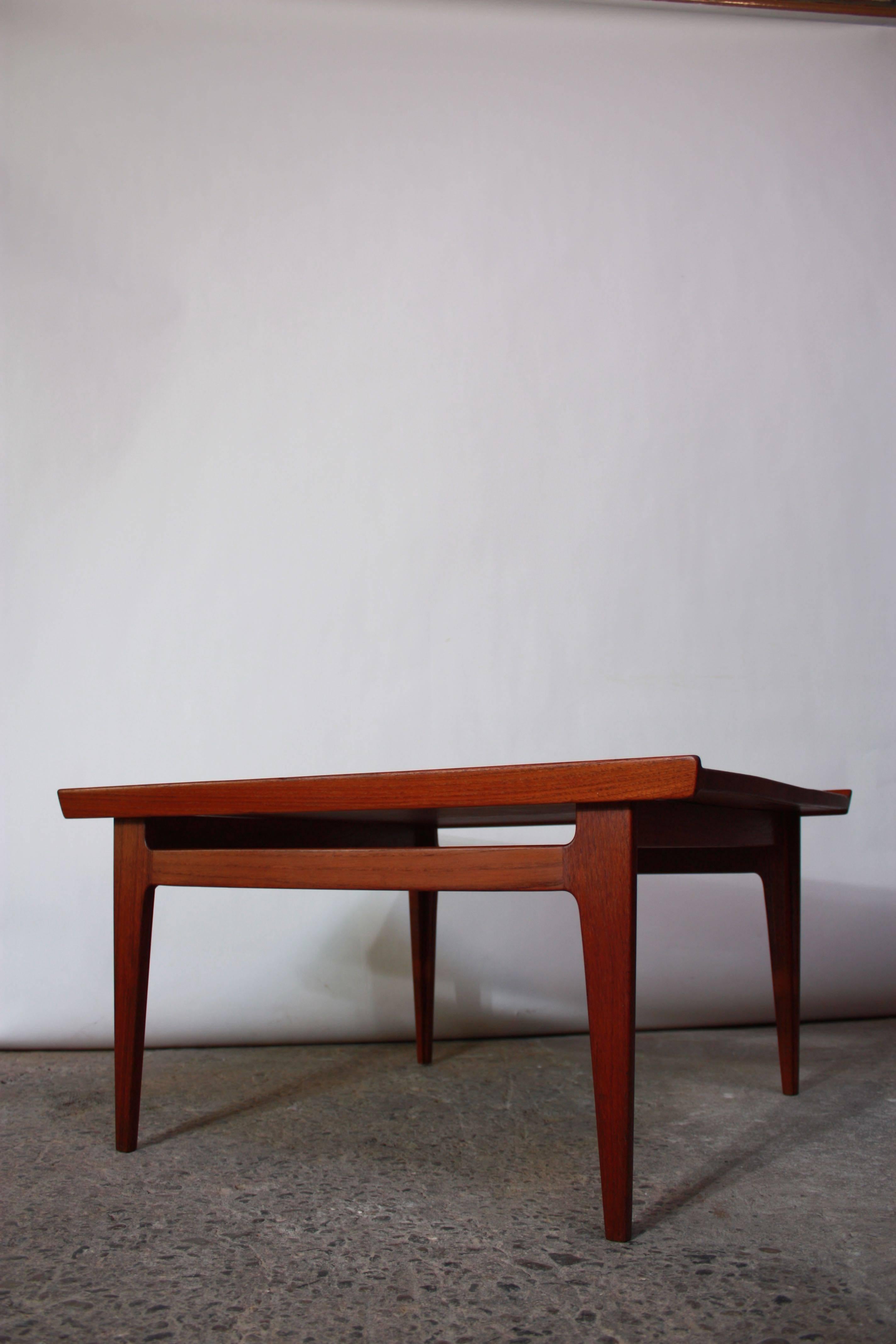 Danish Early Finn Juhl for France and Daverkosen Teak Coffee Table