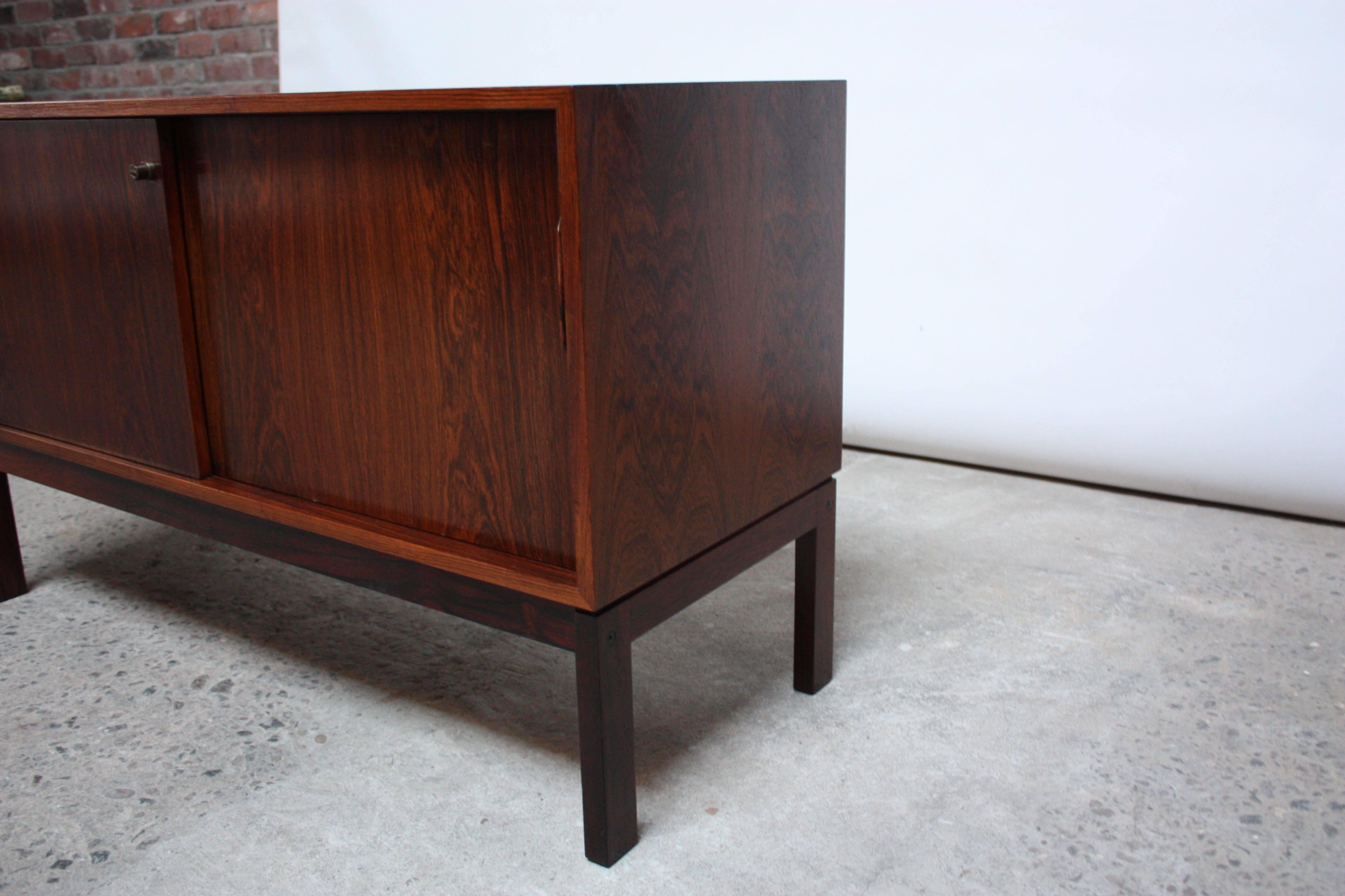 Mid-Century Modern Danish Rosewood Filing Cabinet or Credenza
