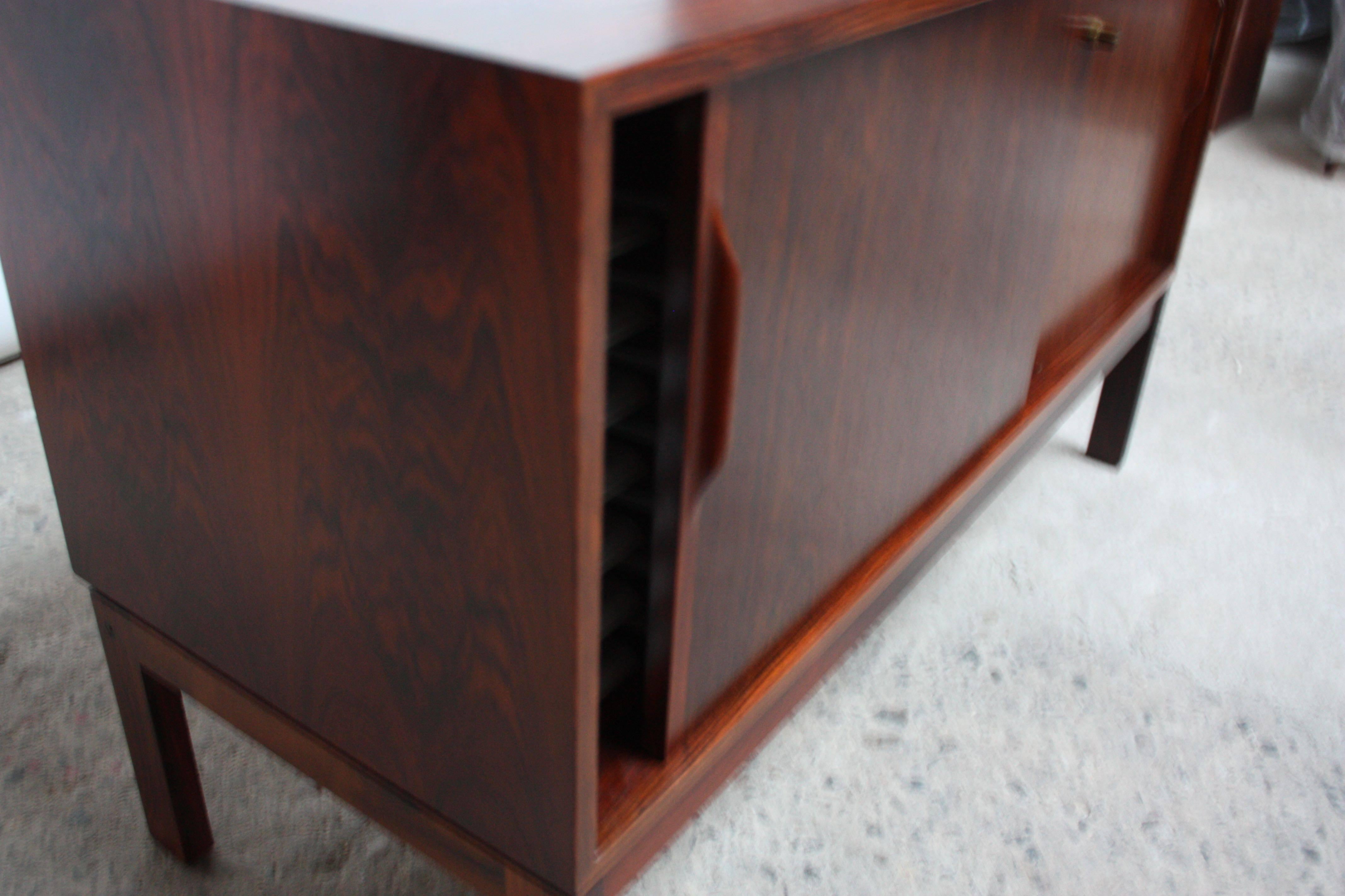Danish Rosewood Filing Cabinet or Credenza In Good Condition In Brooklyn, NY
