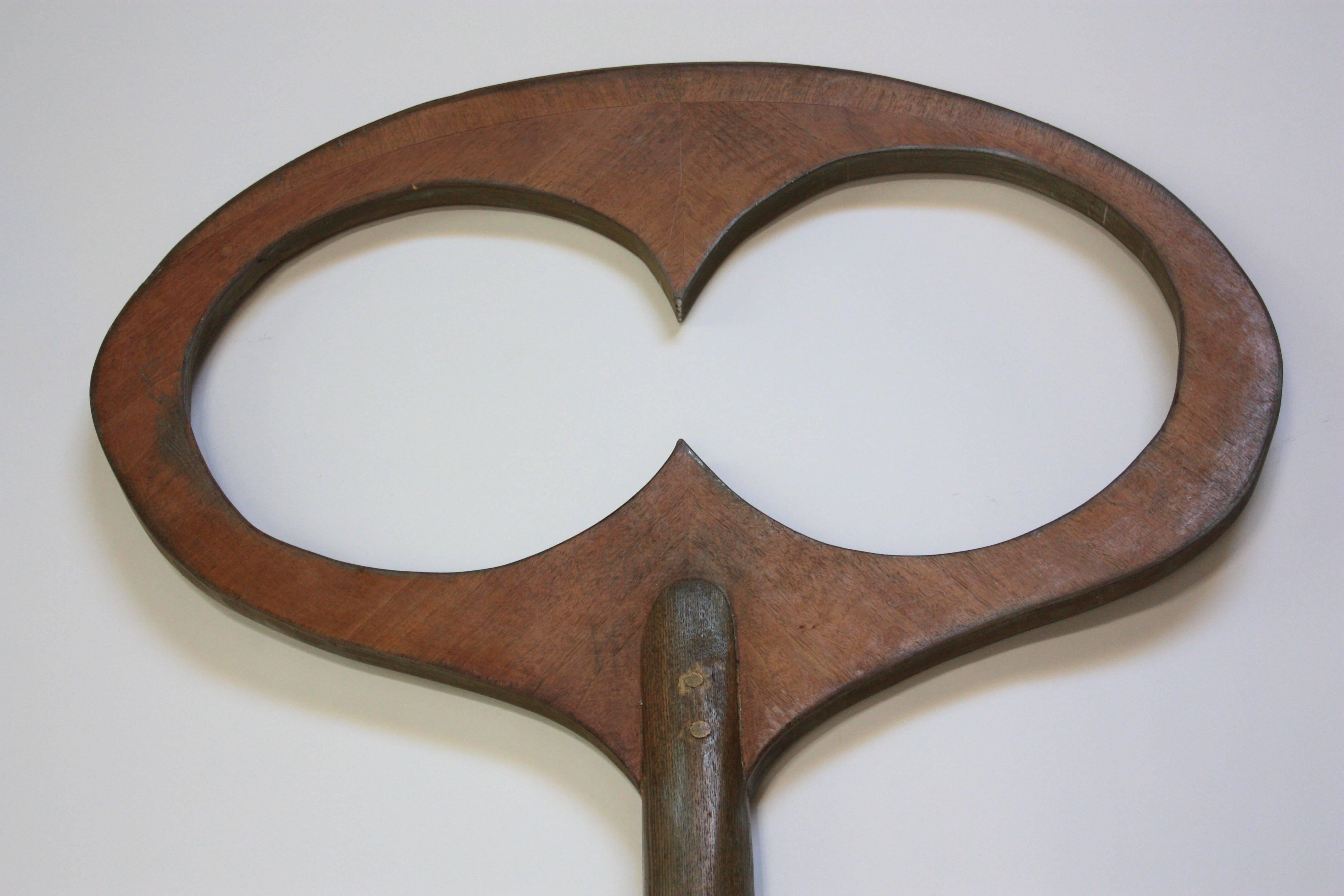 Monumental Mid-20th Century Folk Art Wooden 'Key' Trade Sign In Good Condition In Brooklyn, NY
