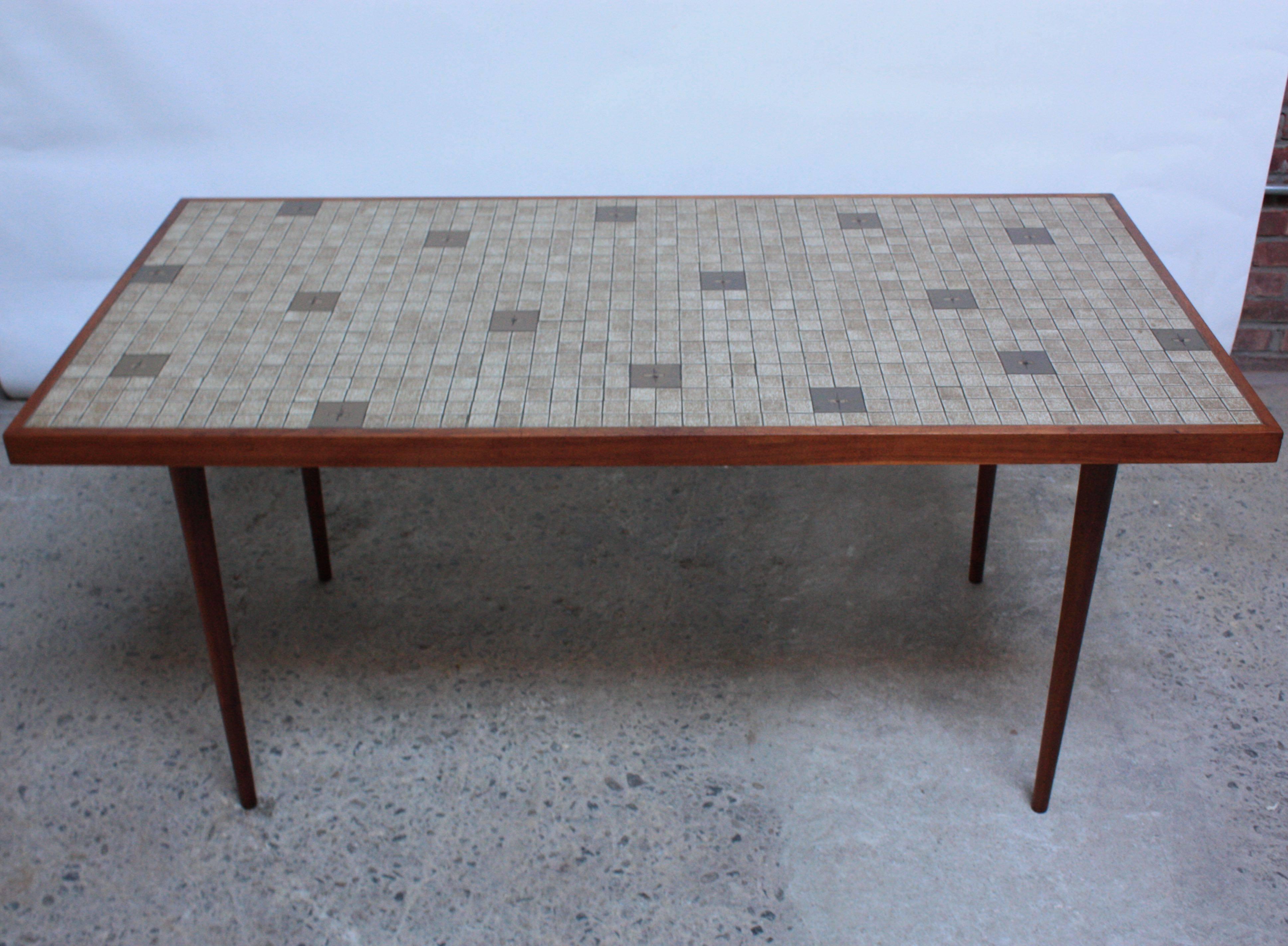 Mid-Century Modern Martz for Marshall Studios Tile-Top Dining Table