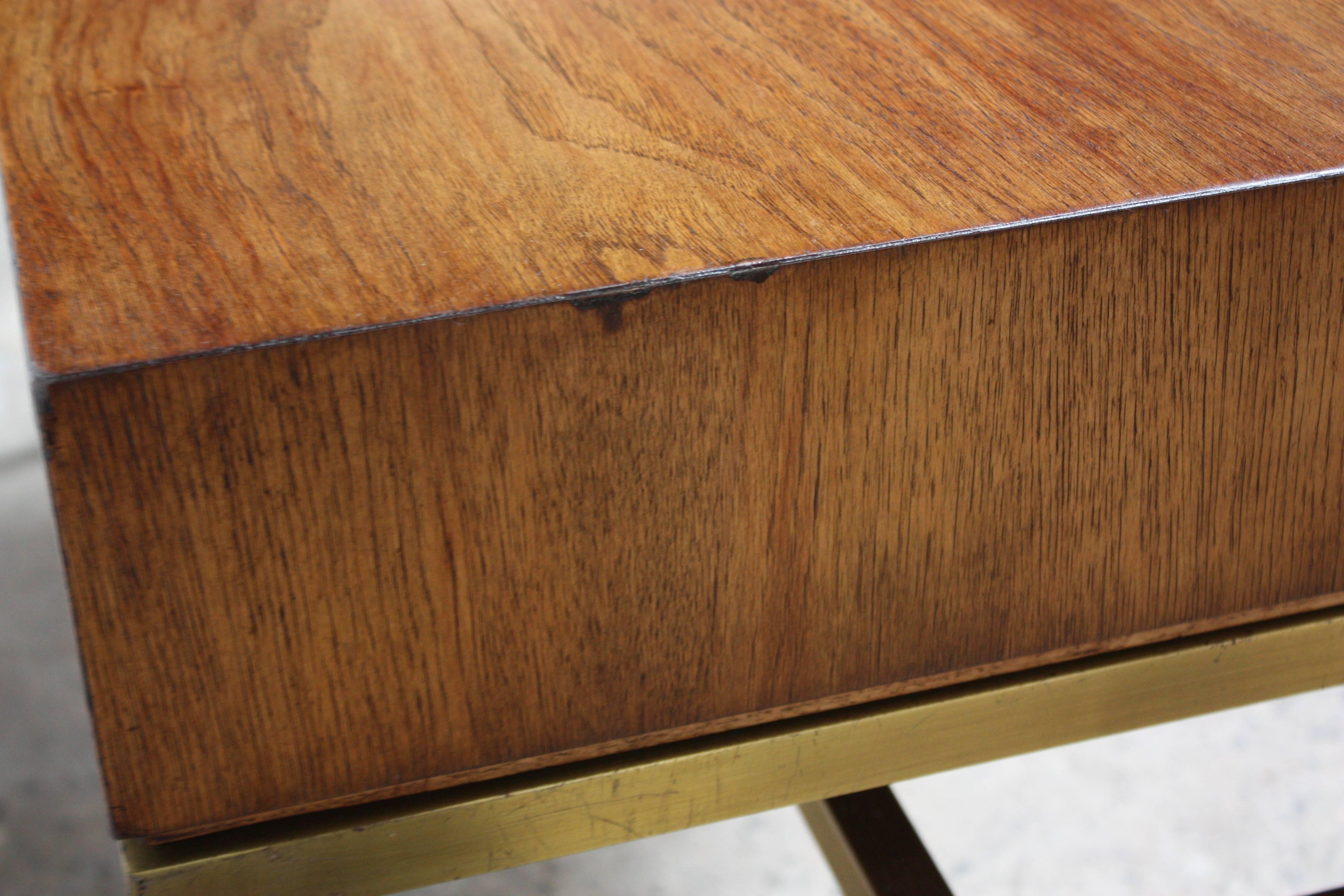 'Consensus' Campaign-Style Desk by Drexel In Good Condition In Brooklyn, NY