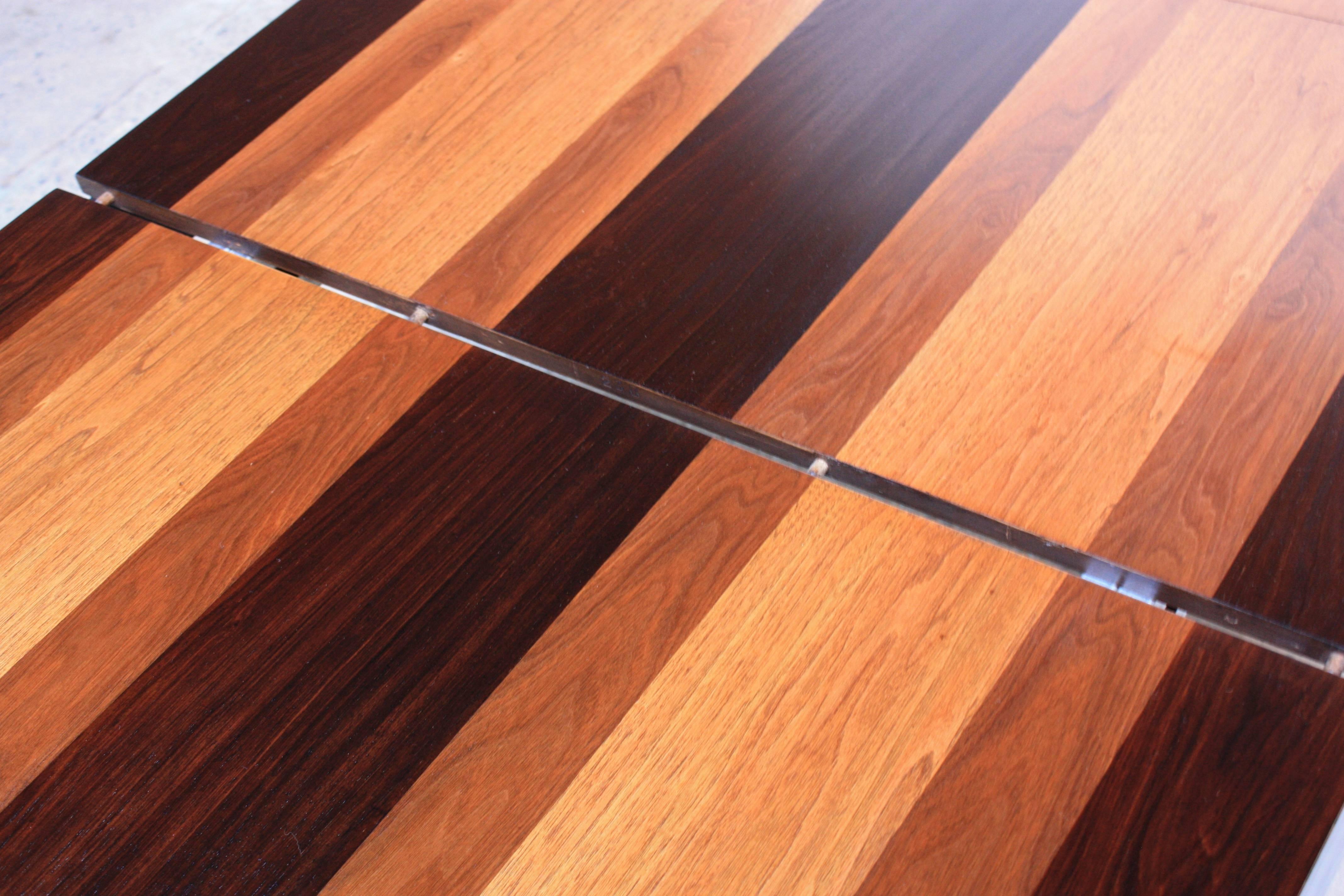 Late 20th Century Milo Baughman Mixed-Wood Dining Table for Directional