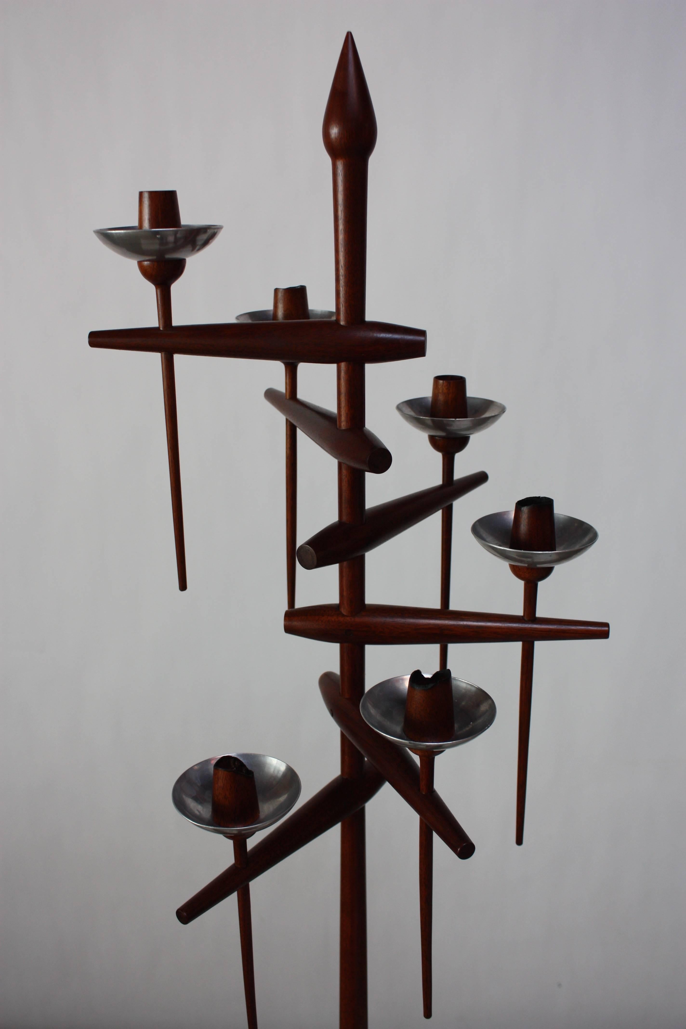 Floor Candelabrum by Herbert Simonson for James Martin For Sale 1