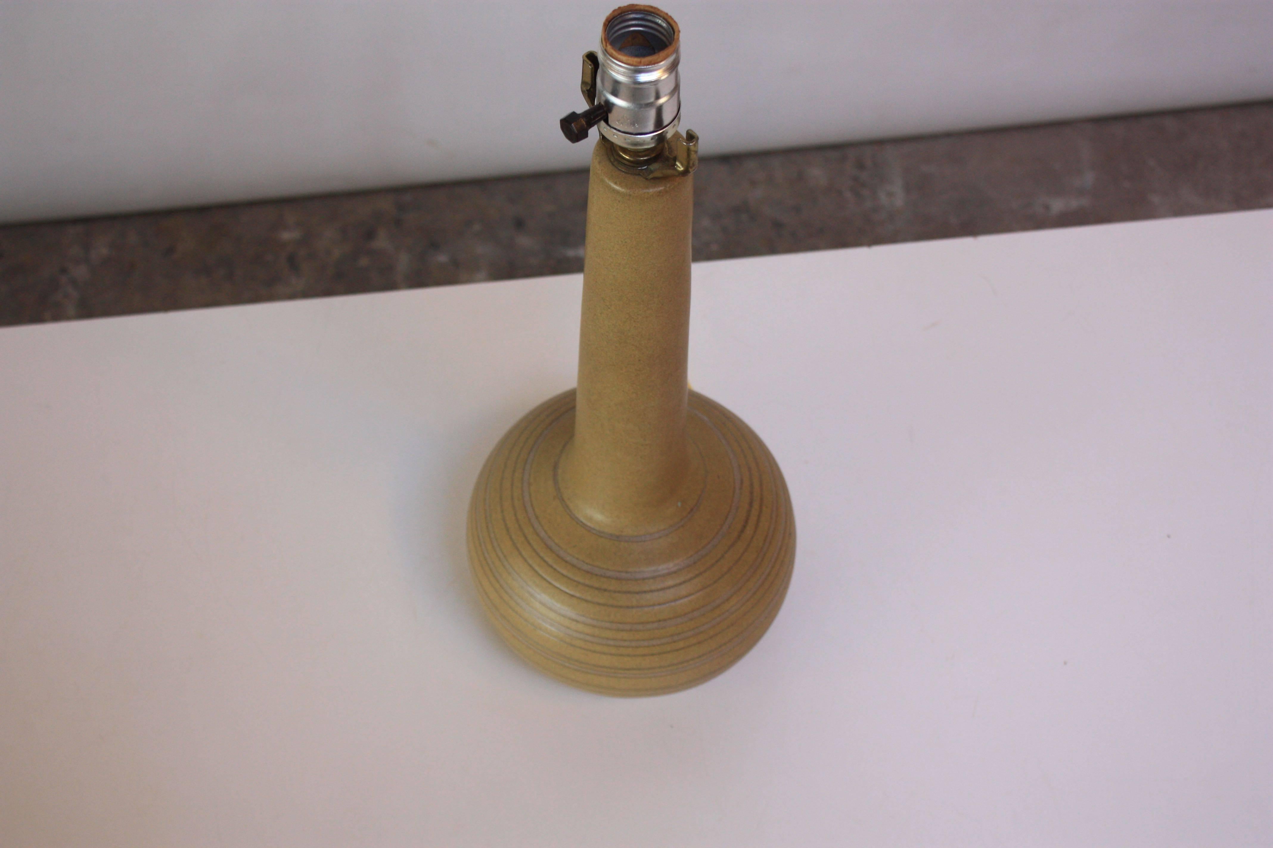 Mid-Century Modern Ochre Martz 'Gourd' Lamp