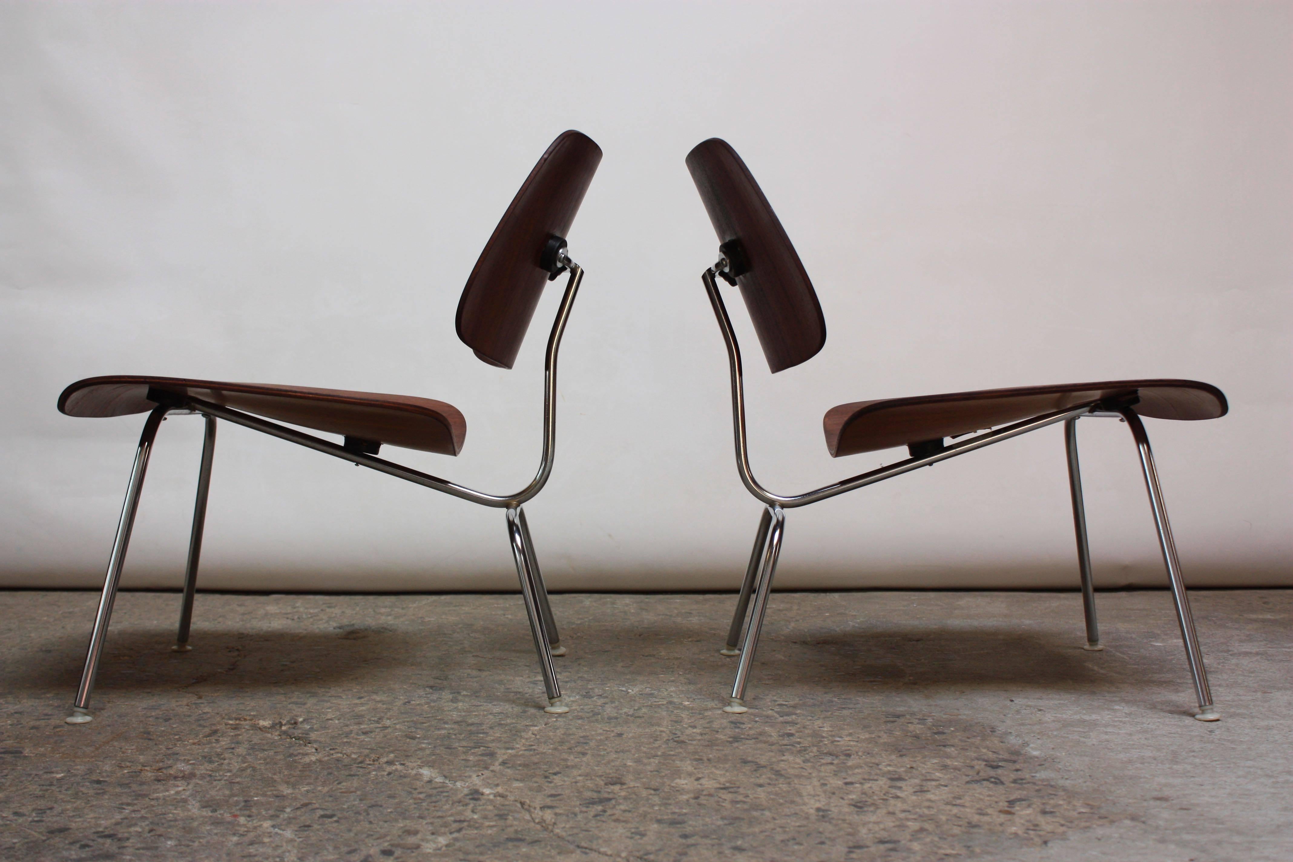 Pair of Eames for Herman Miller LCM Chairs in Walnut 1