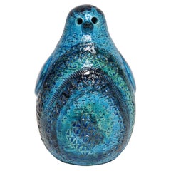 Large Vintage Italian Rimini Blu Ceramic Penguin by Aldo Londi for Bitossi
