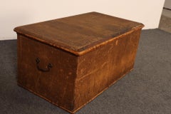 Vintage New England Grasscloth Wrapped Cedar and Bamboo Trunk / Blanket Chest