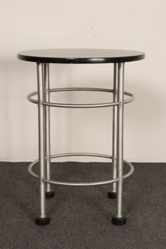 Beistell- bzw. Cocktailtisch aus eloxiertem Aluminium im Art-Déco-Stil von Warren McArthur