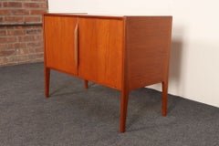 Danish Modern Petite Teak Media Cabinet by Kai Kristiansen for Aksel Kjersgaard