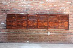 Monumental Scandinavian Modern Rosewood Floating Credenza by Ib Juul Christensen