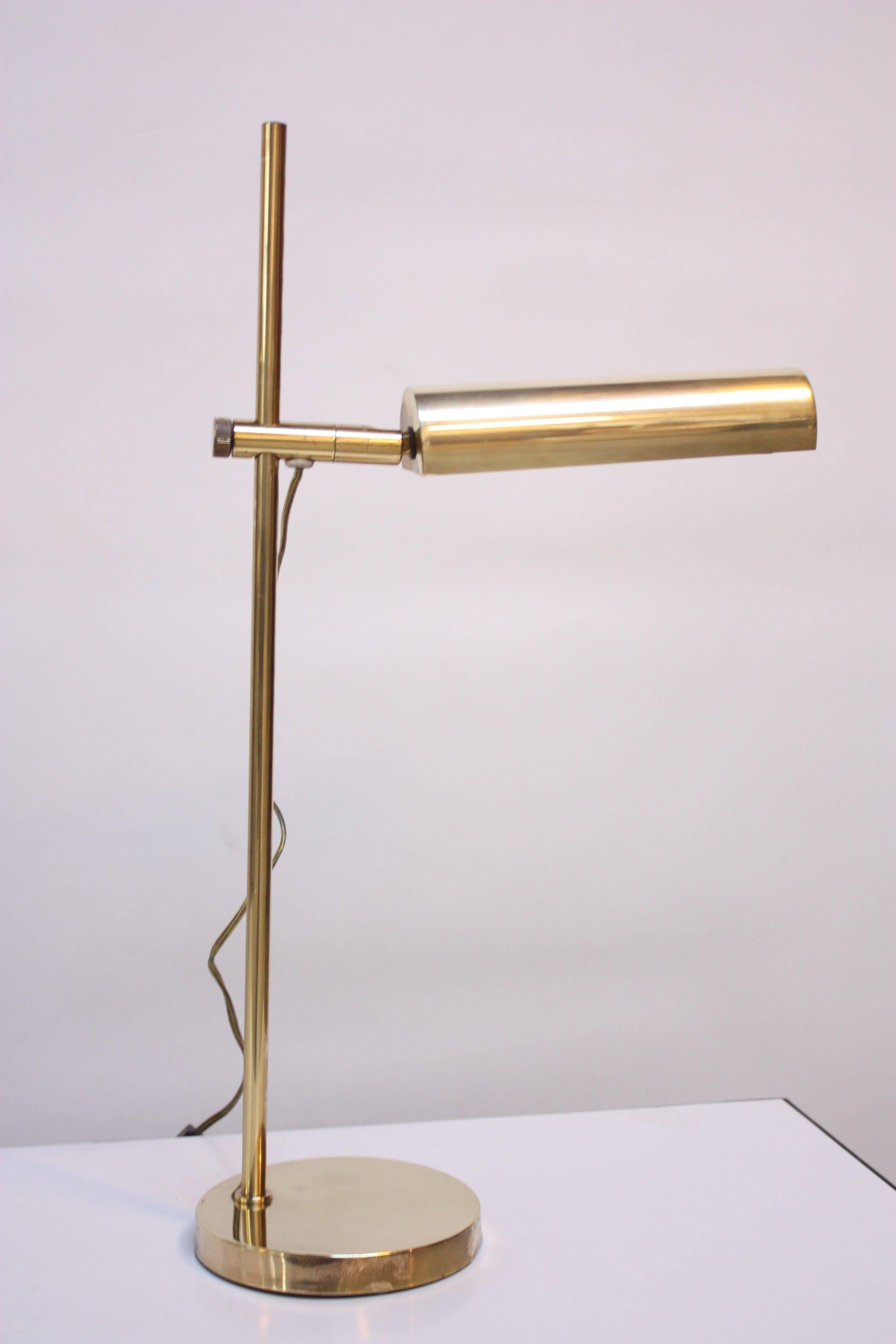 Mid-Century Modern Koch & Lowy Brass Articulating Table Lamp