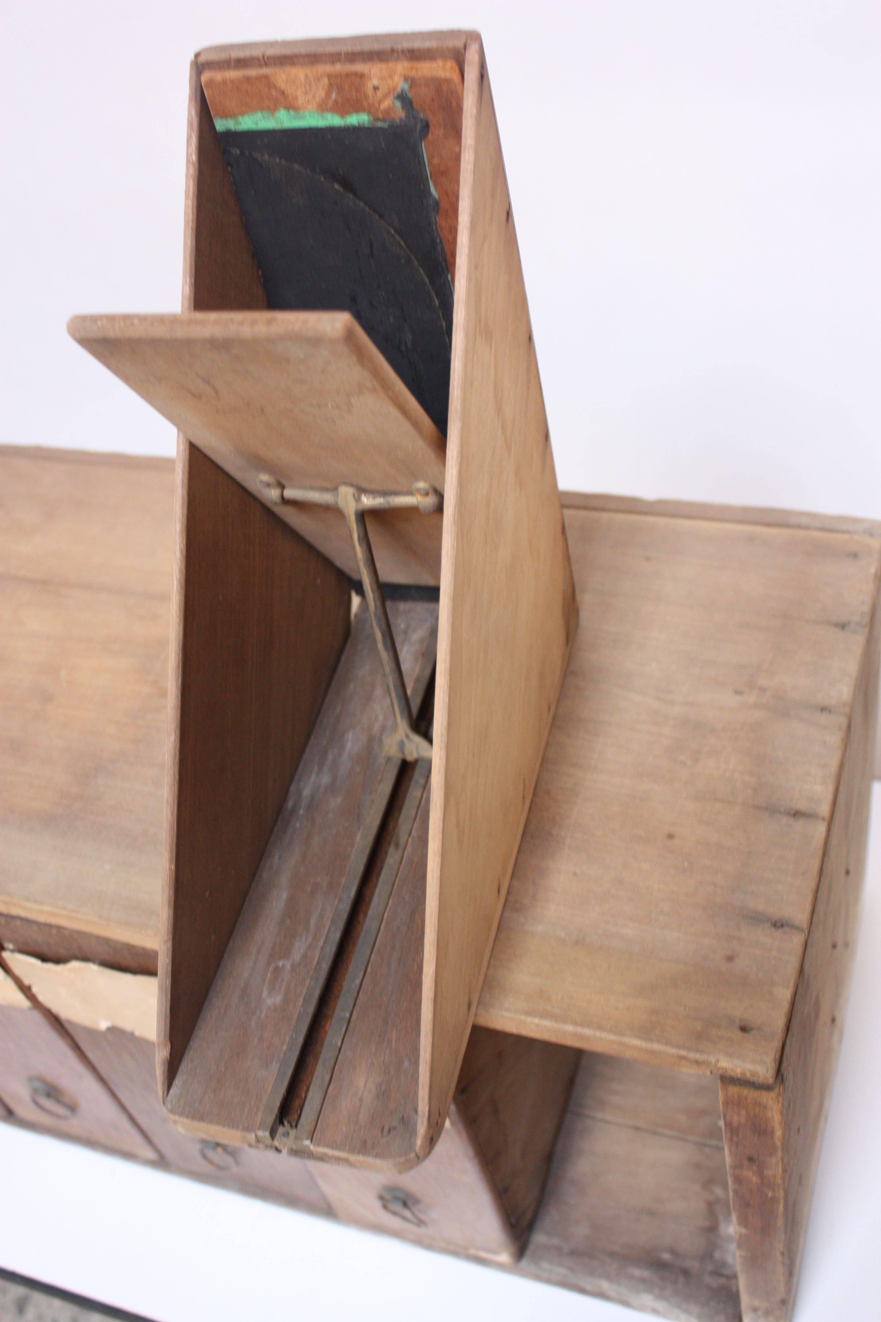 Primitive 19th Century Filing Cabinet For Sale 2