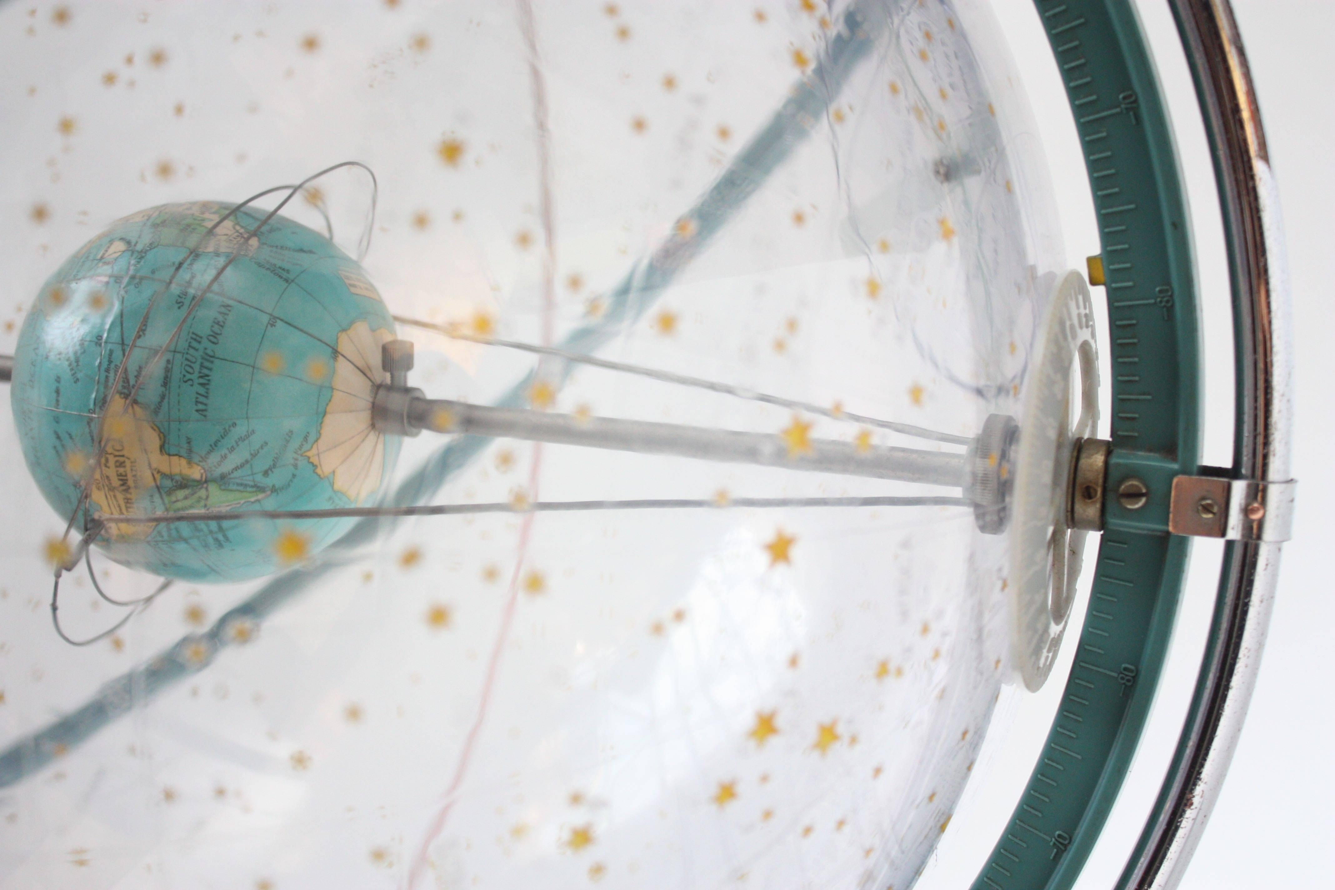 Metal 1960s Transparent Astro Globe