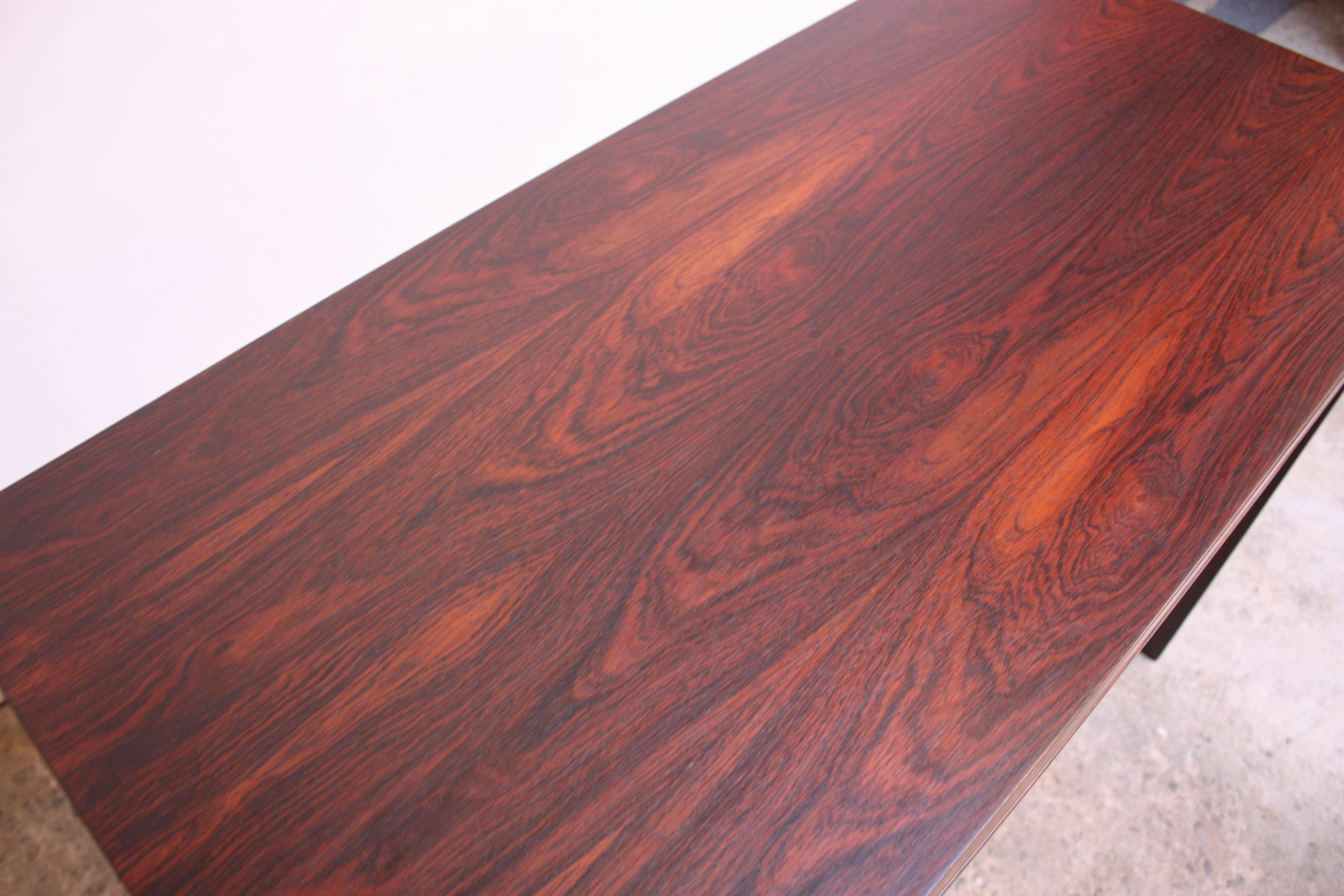 Diminutive Danish Modern Rosewood Desk by EJM Skive 1