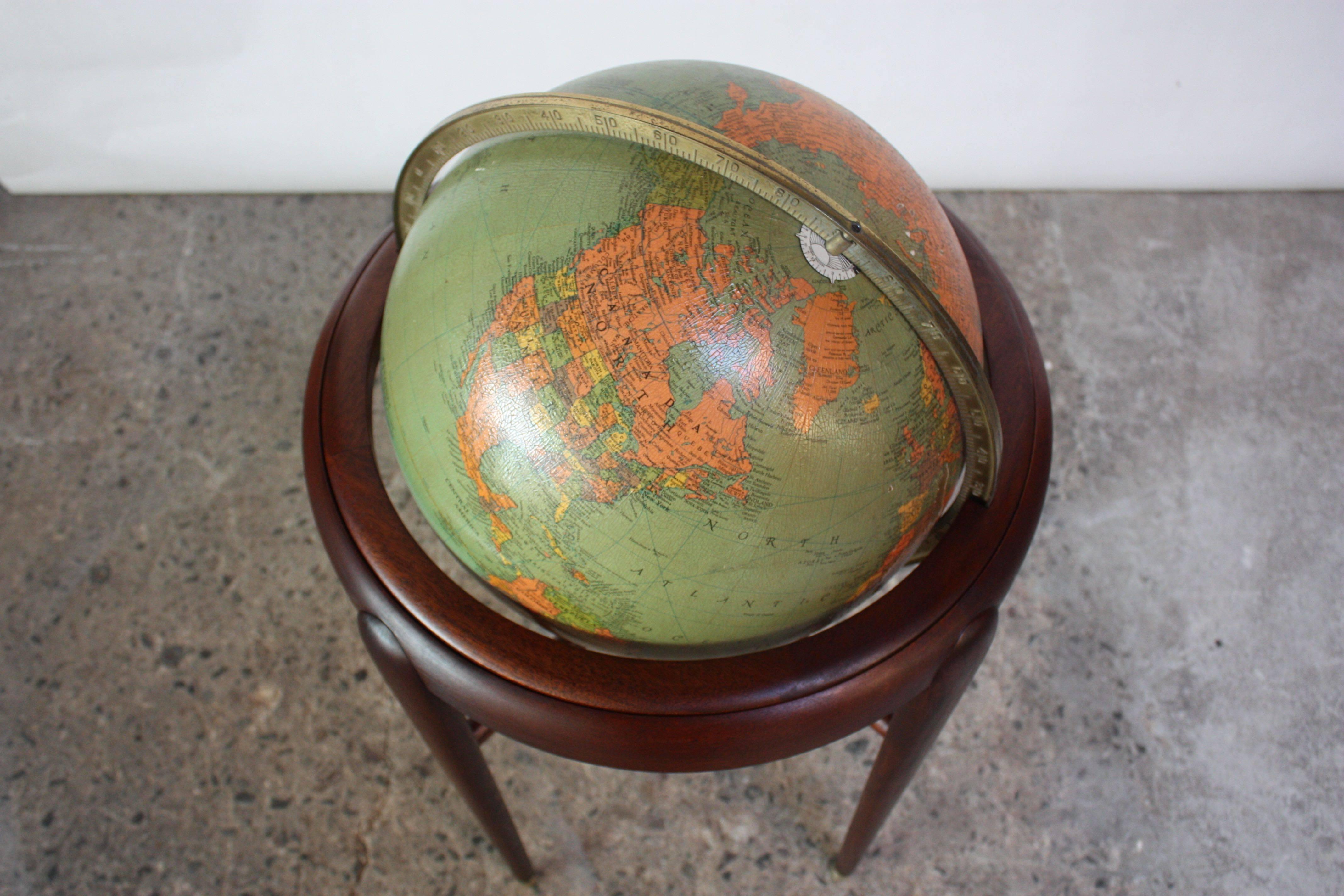 vintage illuminated globe