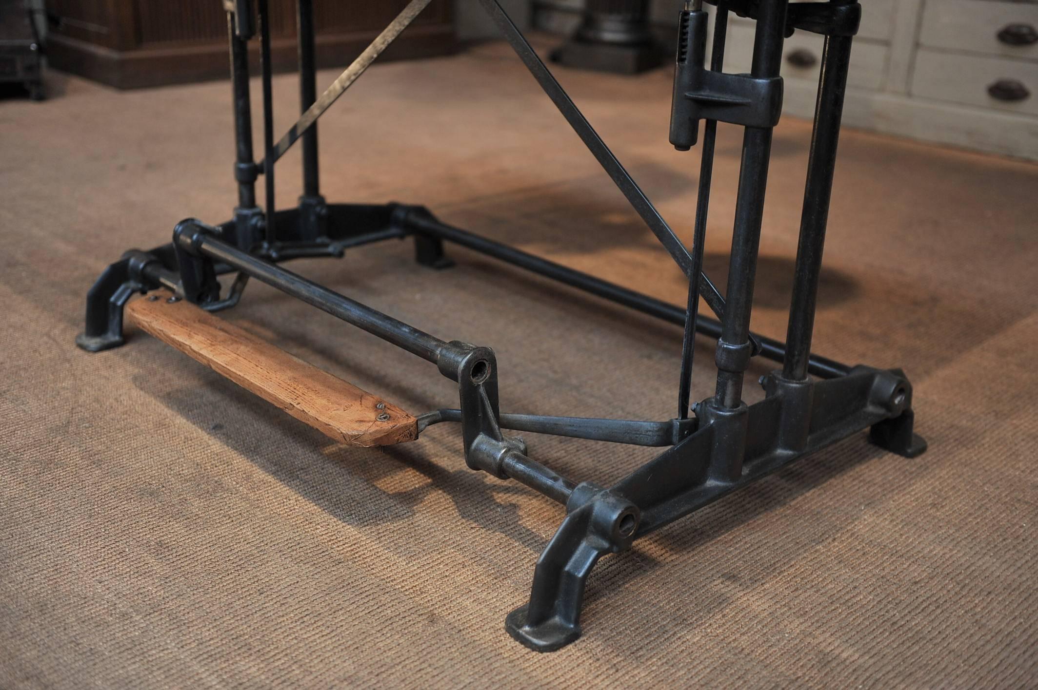 Optima French Adjustable Architect's Drafting Table, 1900s 3