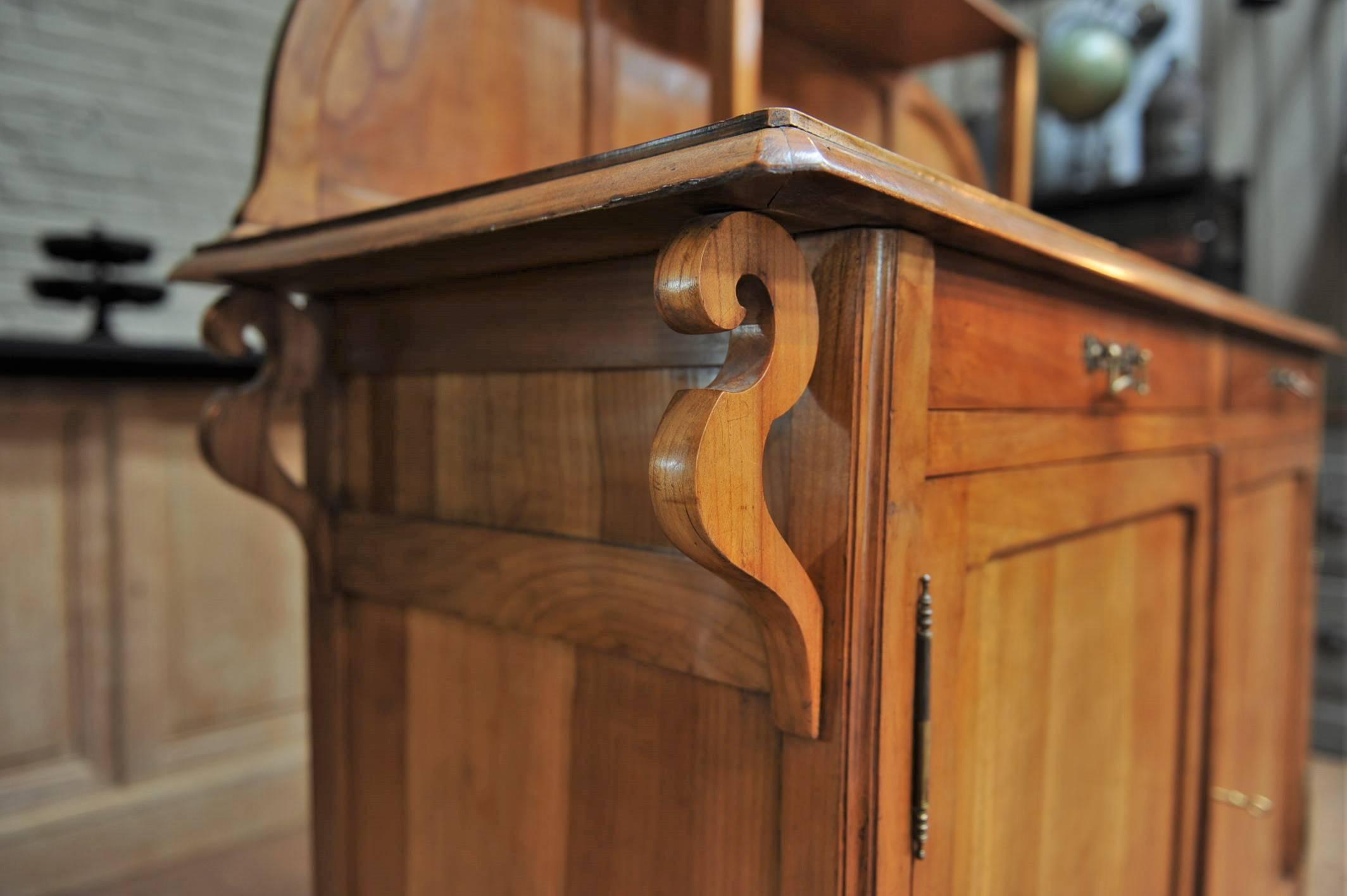 Art Nouveau Louis Majorelle style French wild cherrywood cabinet, circa 1900.