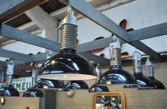 Industrial Factory "Philips" Pendant Lights, 1950