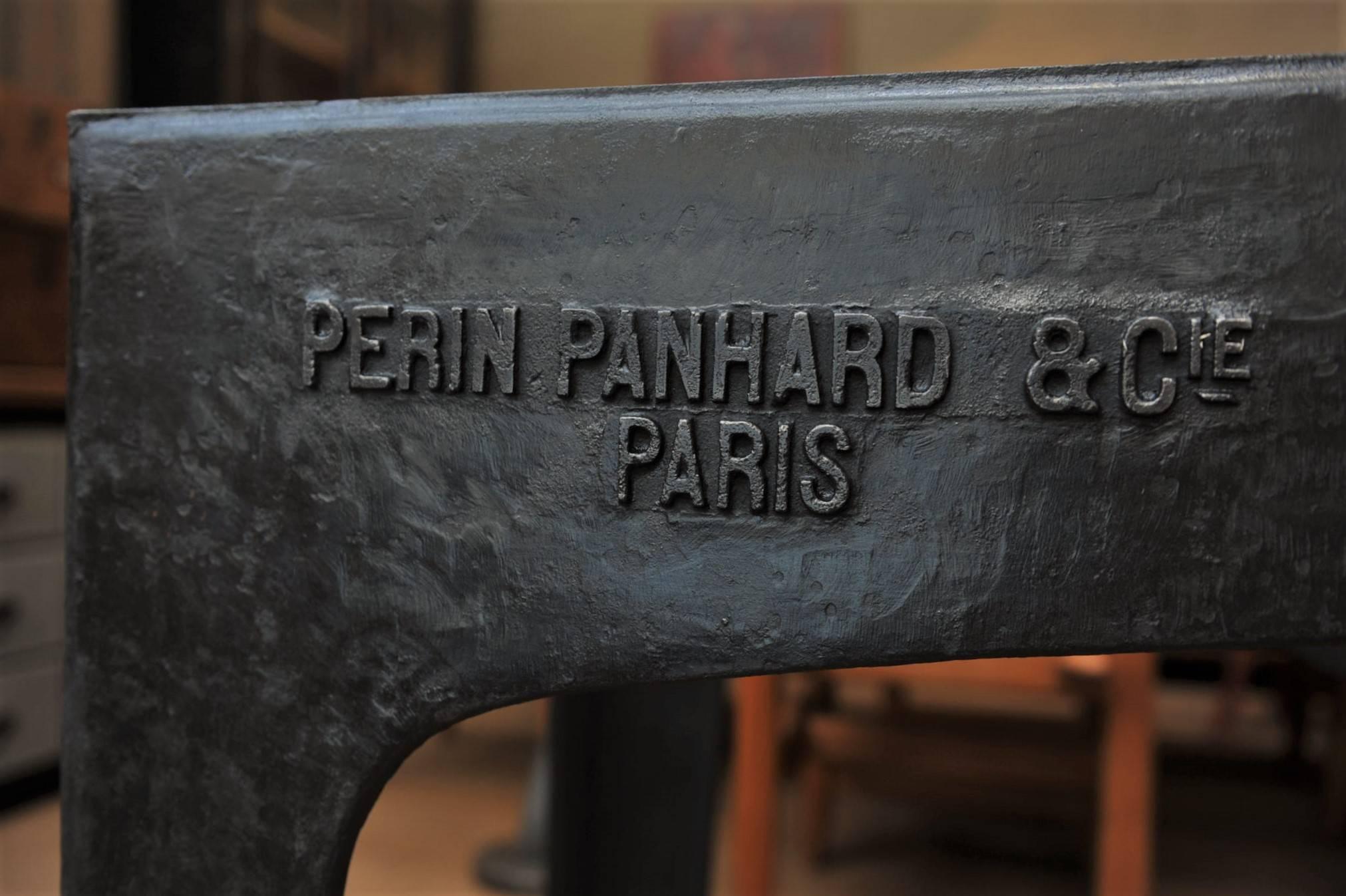Panhard Paris Industrial Cast Iron Table Base, 1900s 1
