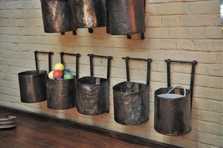 French Water Mill Iron Buckets, circa 1900 at 1stDibs