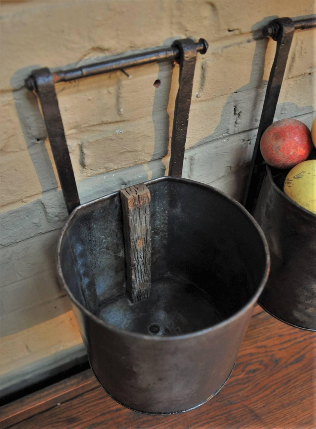  French Water Mill Iron Buckets, circa 1900 3