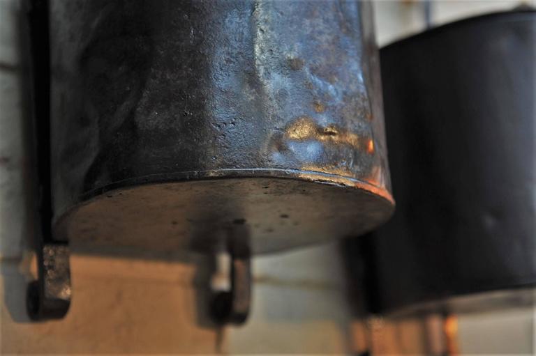 French Water Mill Iron Buckets, circa 1900 at 1stDibs