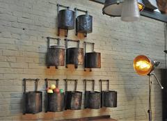French Water Mill Iron Buckets, circa 1900