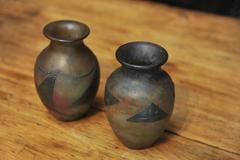 Pair of Cameo Glass Vases by Muller Freres Luneville