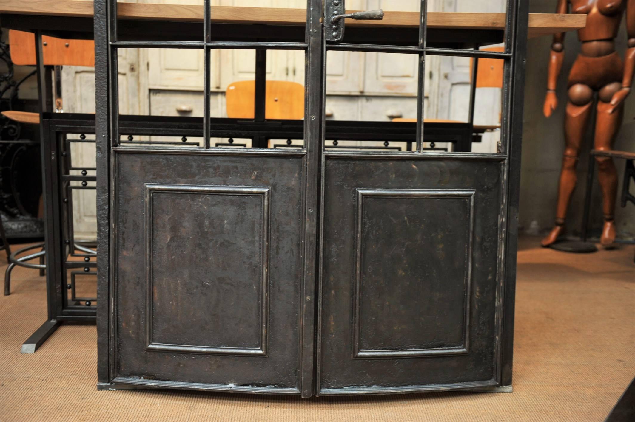 Late 19th Century 19th Century Curved Iron Double Doors