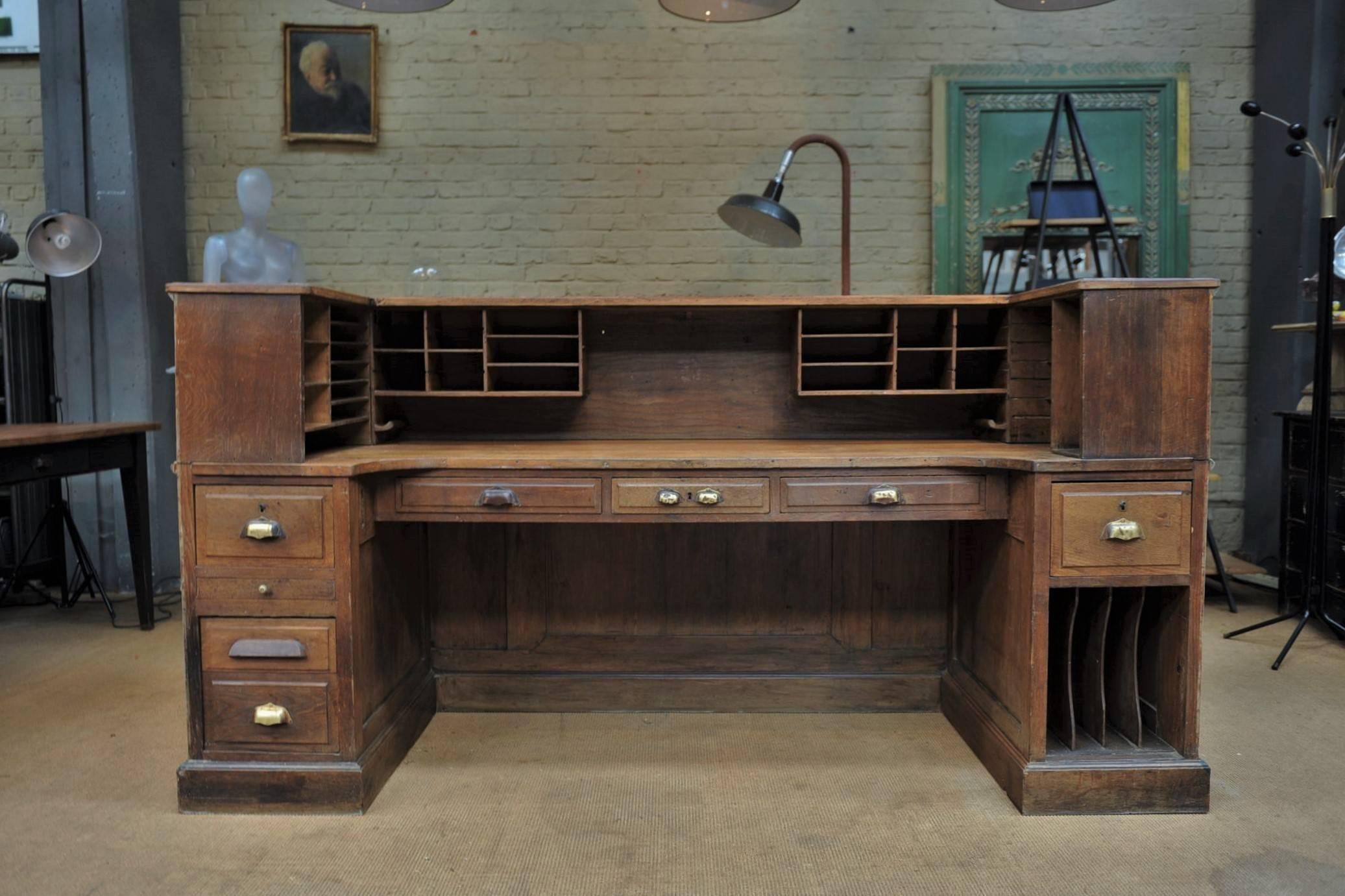 vintage reception desk