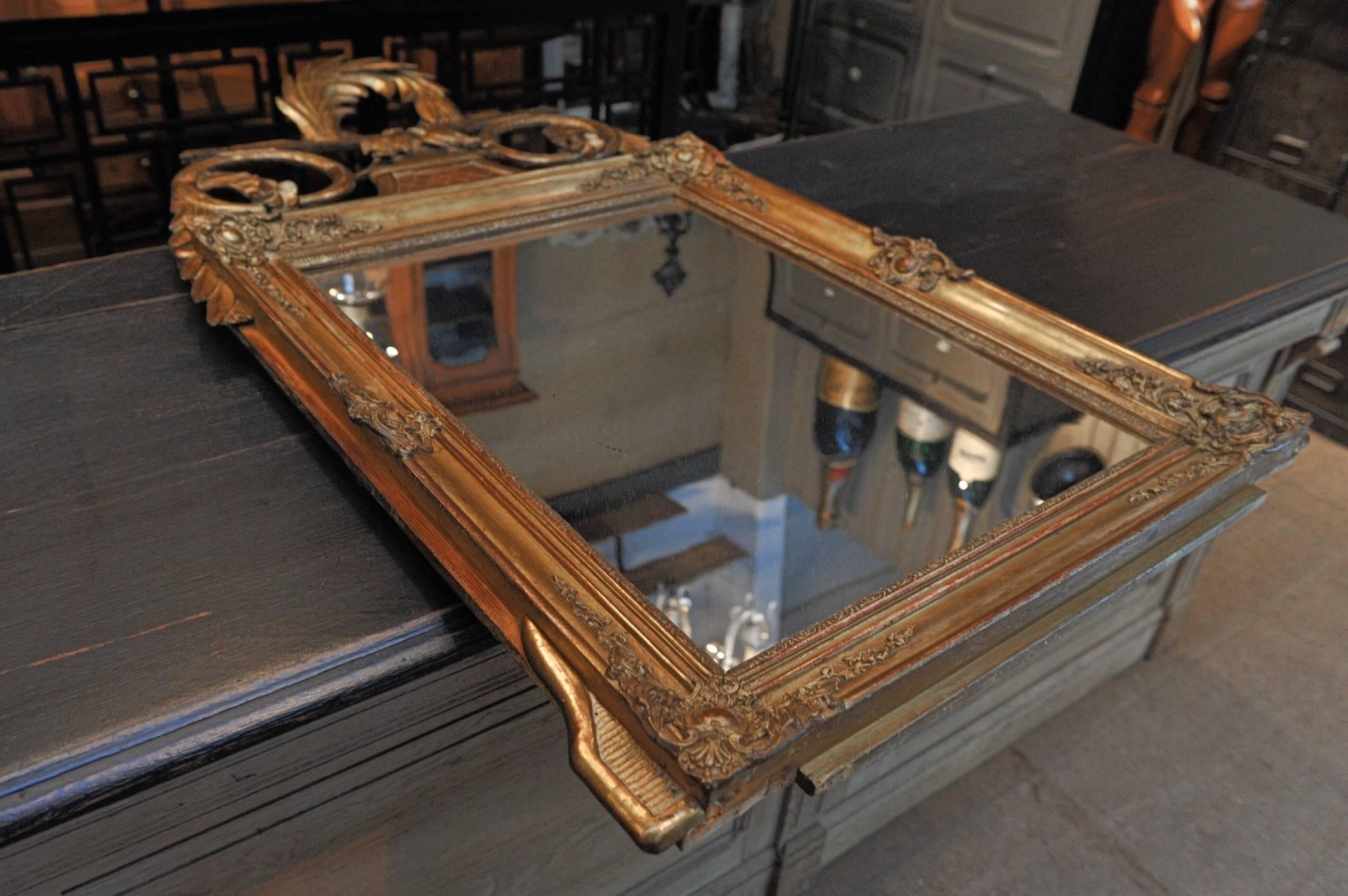19th Century Gilt Louis XVI Style Mirror 2
