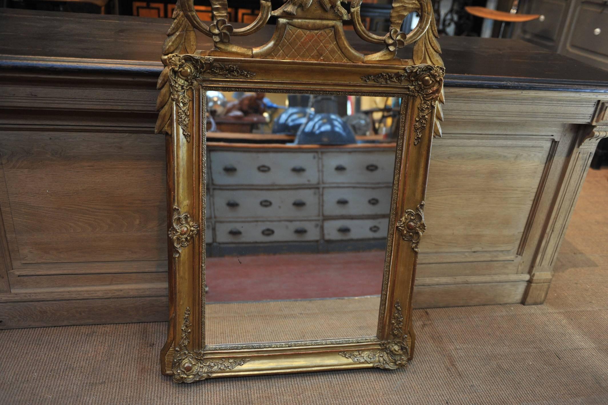 19th Century Gilt Louis XVI Style Mirror 3