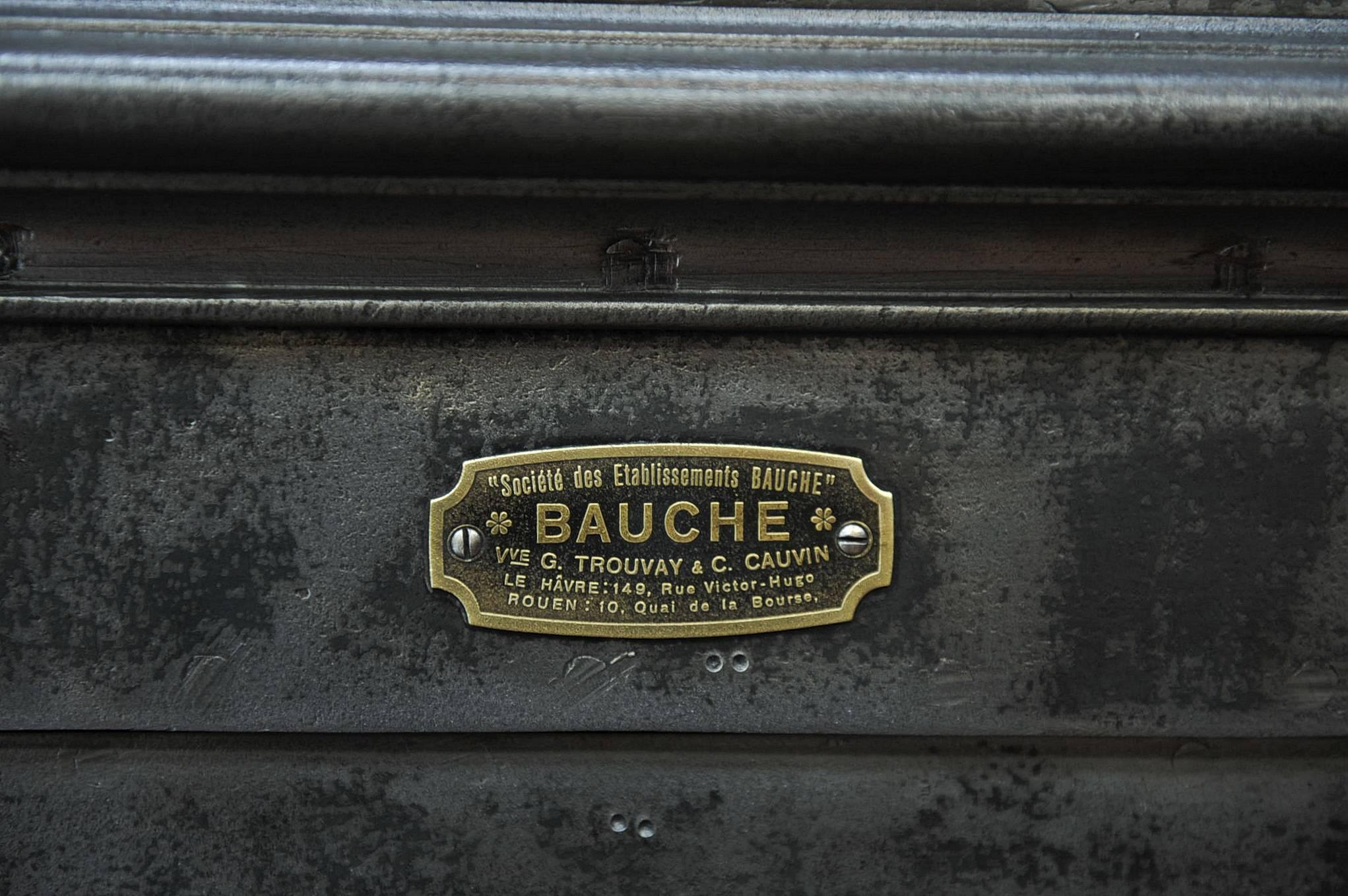 Early 20th Century Iron Safe Cabinet by Bauche, circa 1910