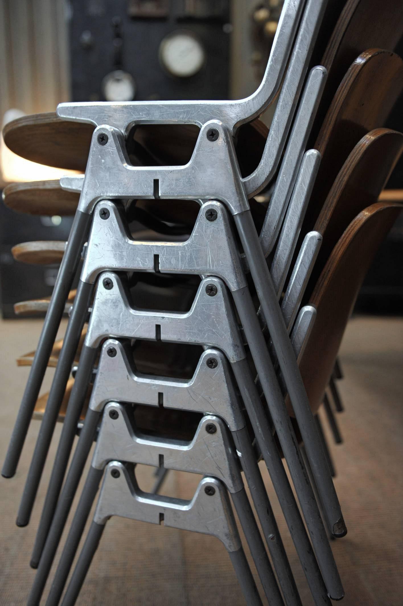 Italian Stacking Chairs by Giancarlo Piretti for Castelli, 1960s