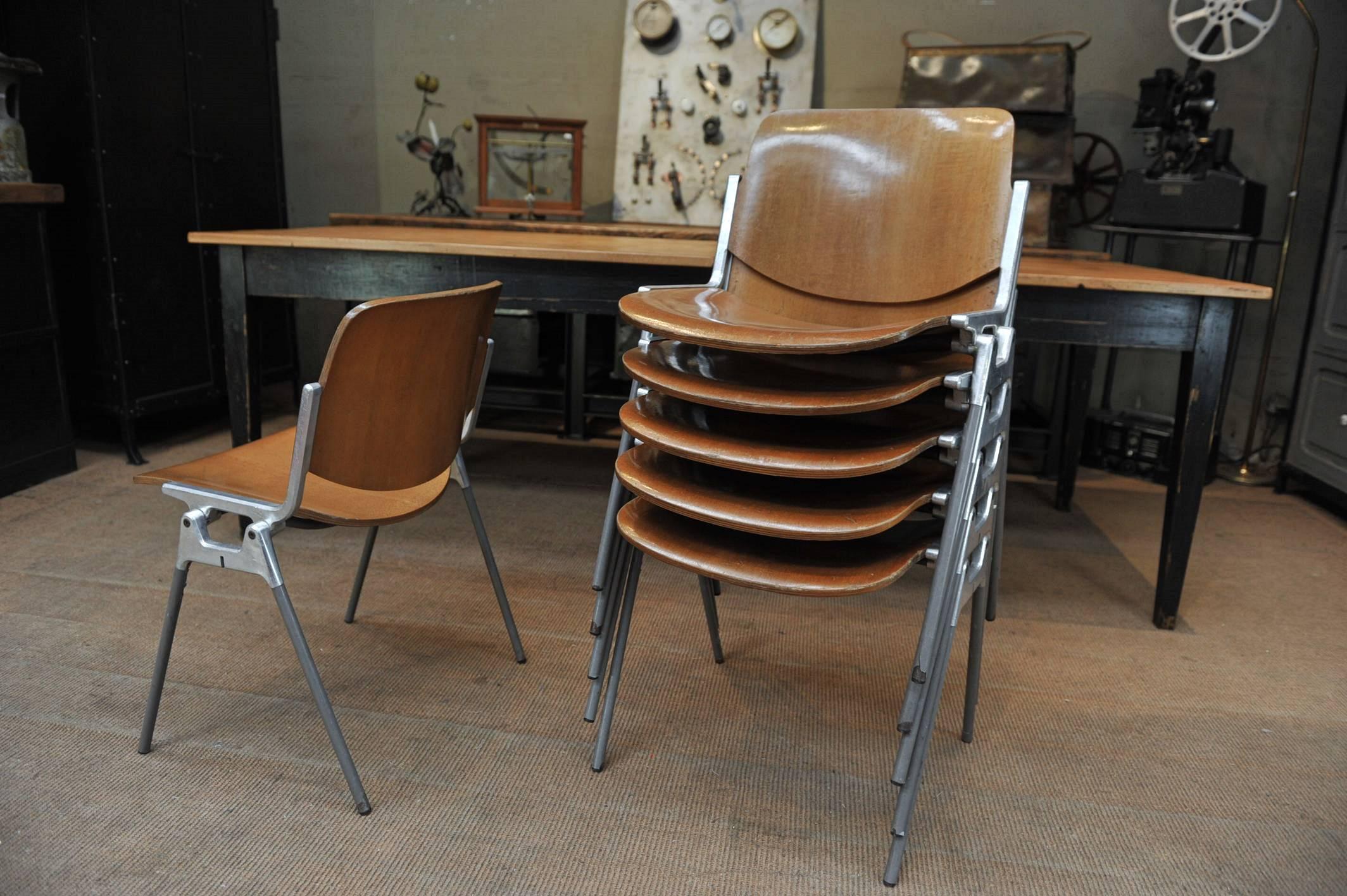 Stacking Chairs by Giancarlo Piretti for Castelli, 1960s 2