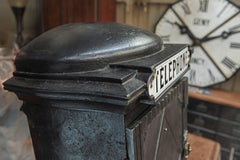 French Art Deco Cast Iron Phone Box A.Lombard, 1930