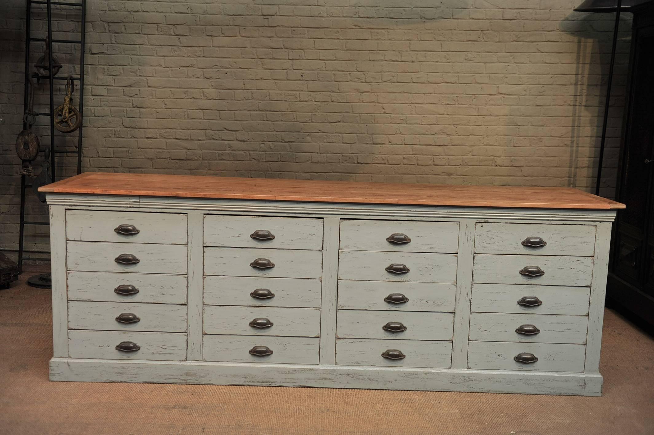 French Double Face Drawer and Counter Cabinet, 1900s In Excellent Condition In Roubaix, FR