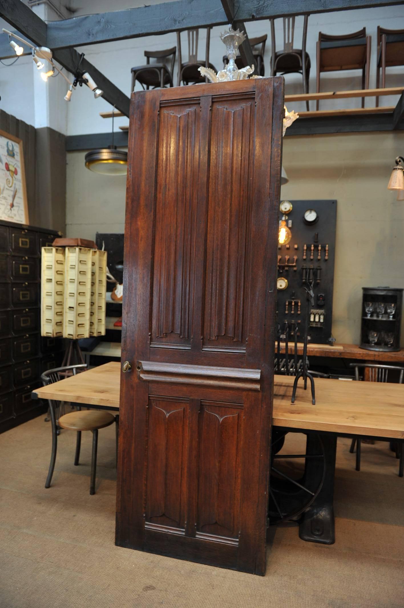 18th Century and Earlier Antique French 18th Century Carved Oak Door